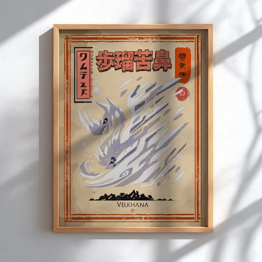 Velkhana Poster - Monster Hunter World: Iceborne Wall Art Print