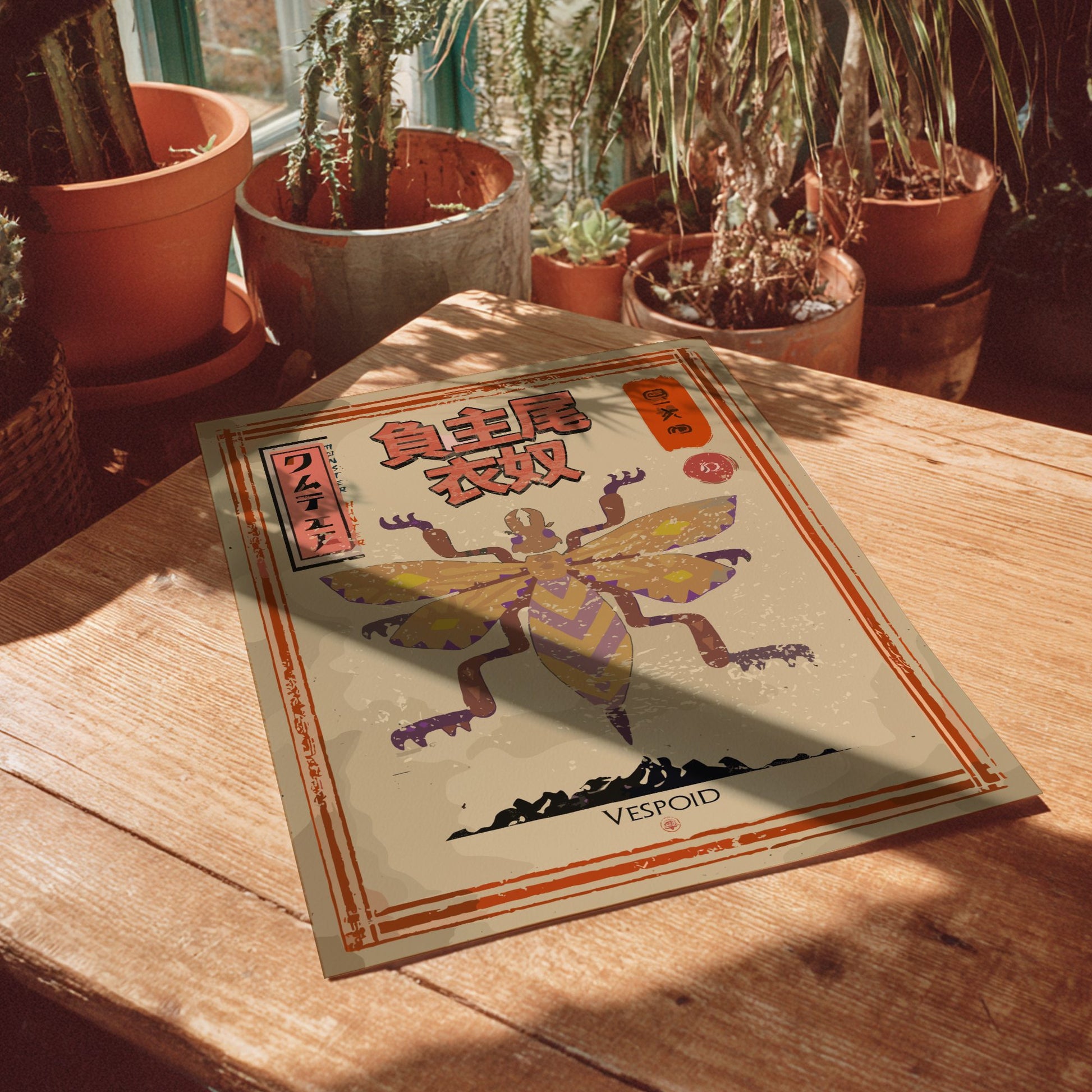 Vespoid Poster - Monster Hunter Wall Art Print