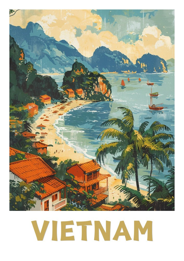 VIETNAM ART WORK - TRAVEL POSTER