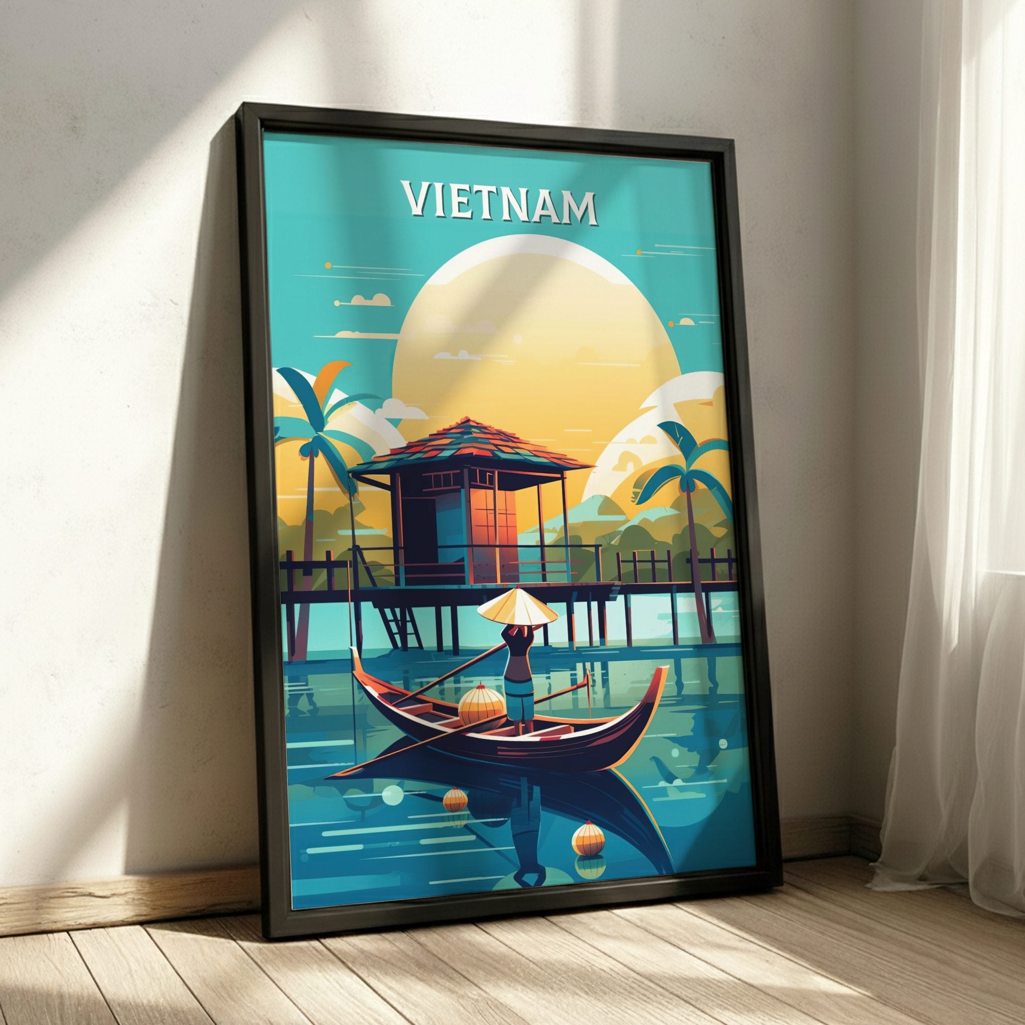 Asian VIETNAM PRINT - VINTAGE ARTWORK