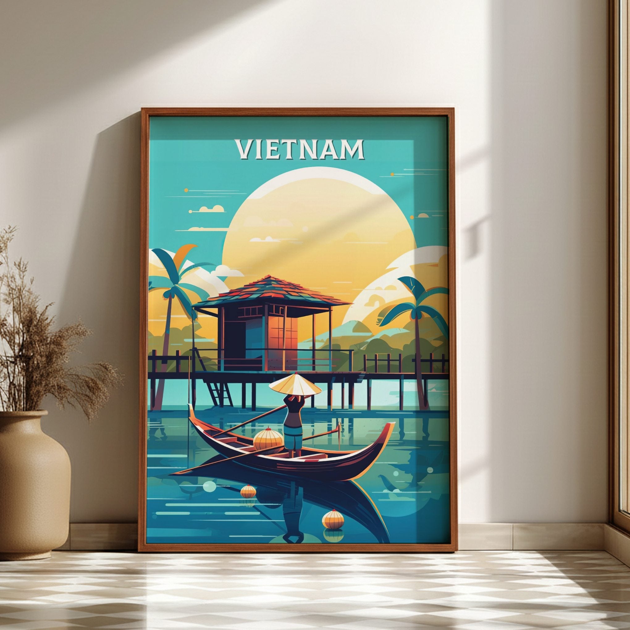 Asian VIETNAM PRINT - VINTAGE ARTWORK