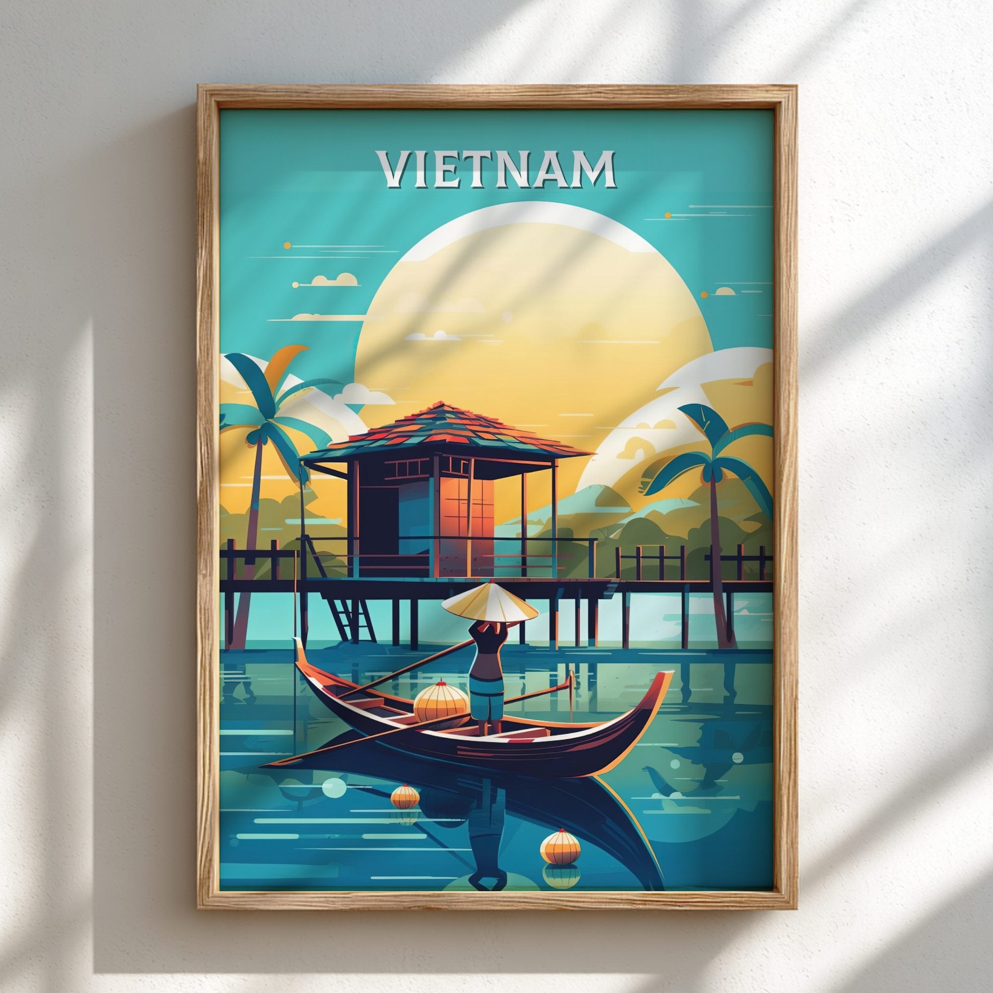 Asian VIETNAM PRINT - VINTAGE ARTWORK