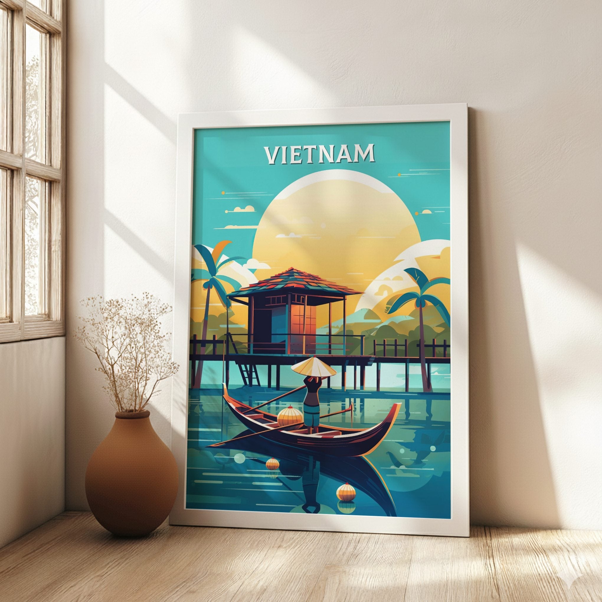 Asian VIETNAM PRINT - VINTAGE ARTWORK