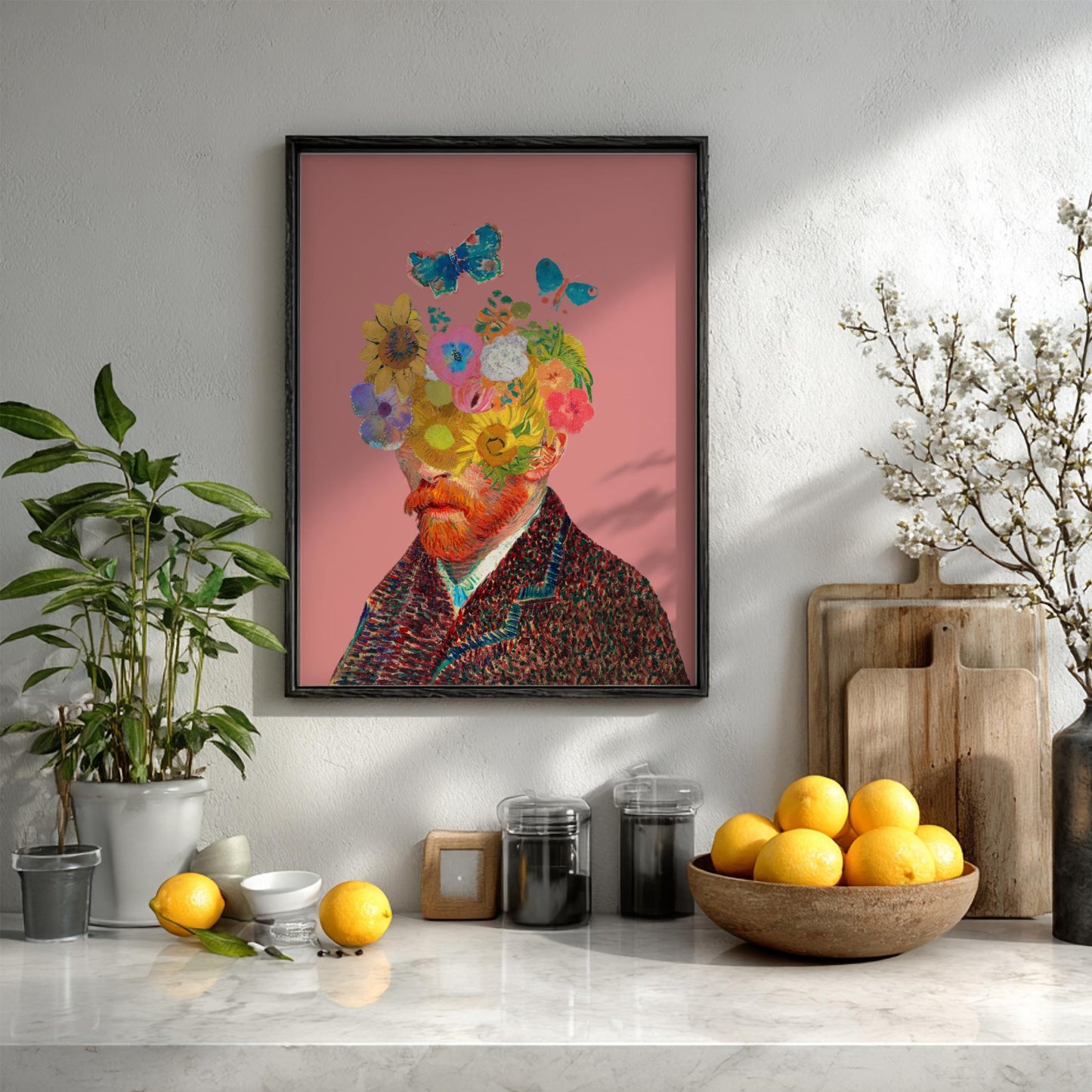 Impressionist Flow Modern Art - The Van Gogh Floral State of Mind Wall Print