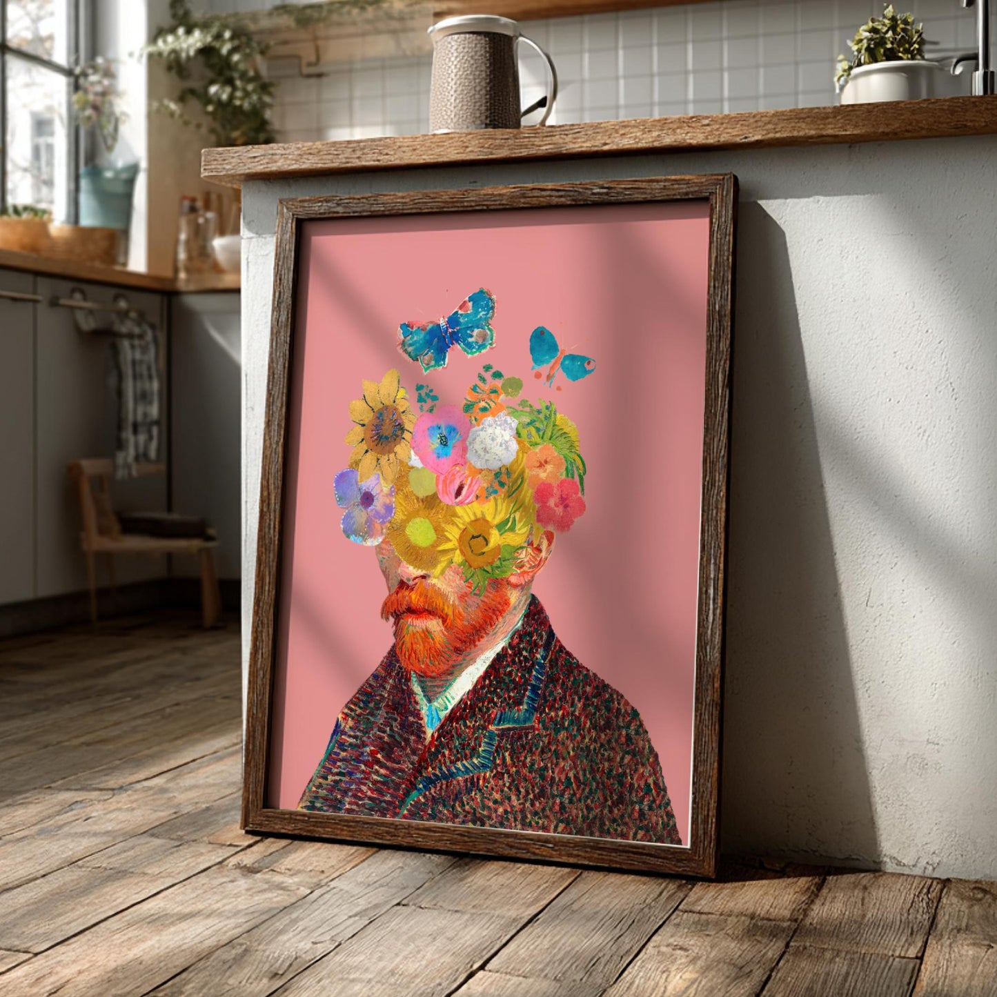 Impressionist Flow Modern Art - The Van Gogh Floral State of Mind Wall Print