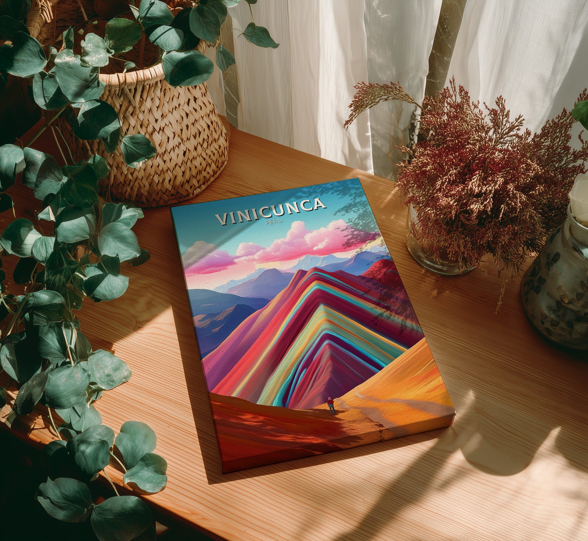 Vinicunca Travel Poster - Canvas