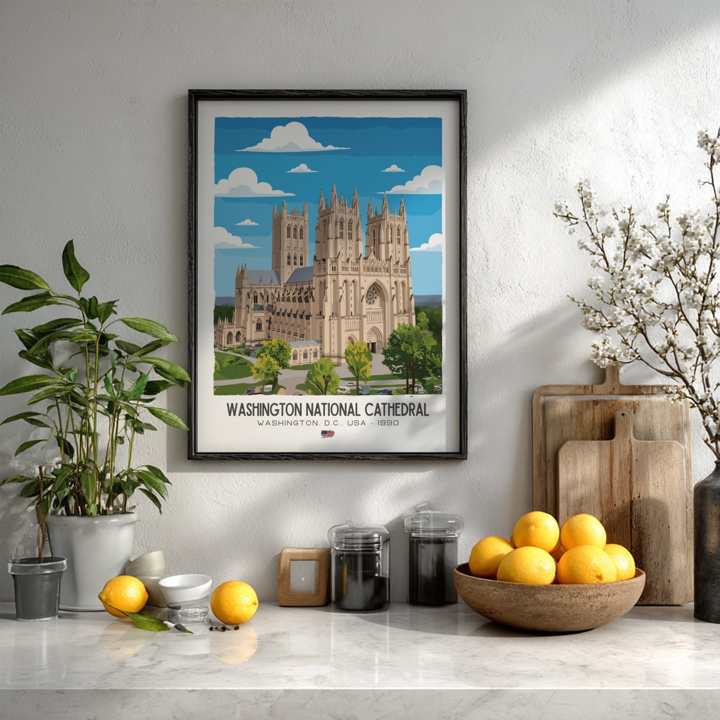 Washington National Cathedral Art - The Neo-Gothic Masterpiece Wall Print