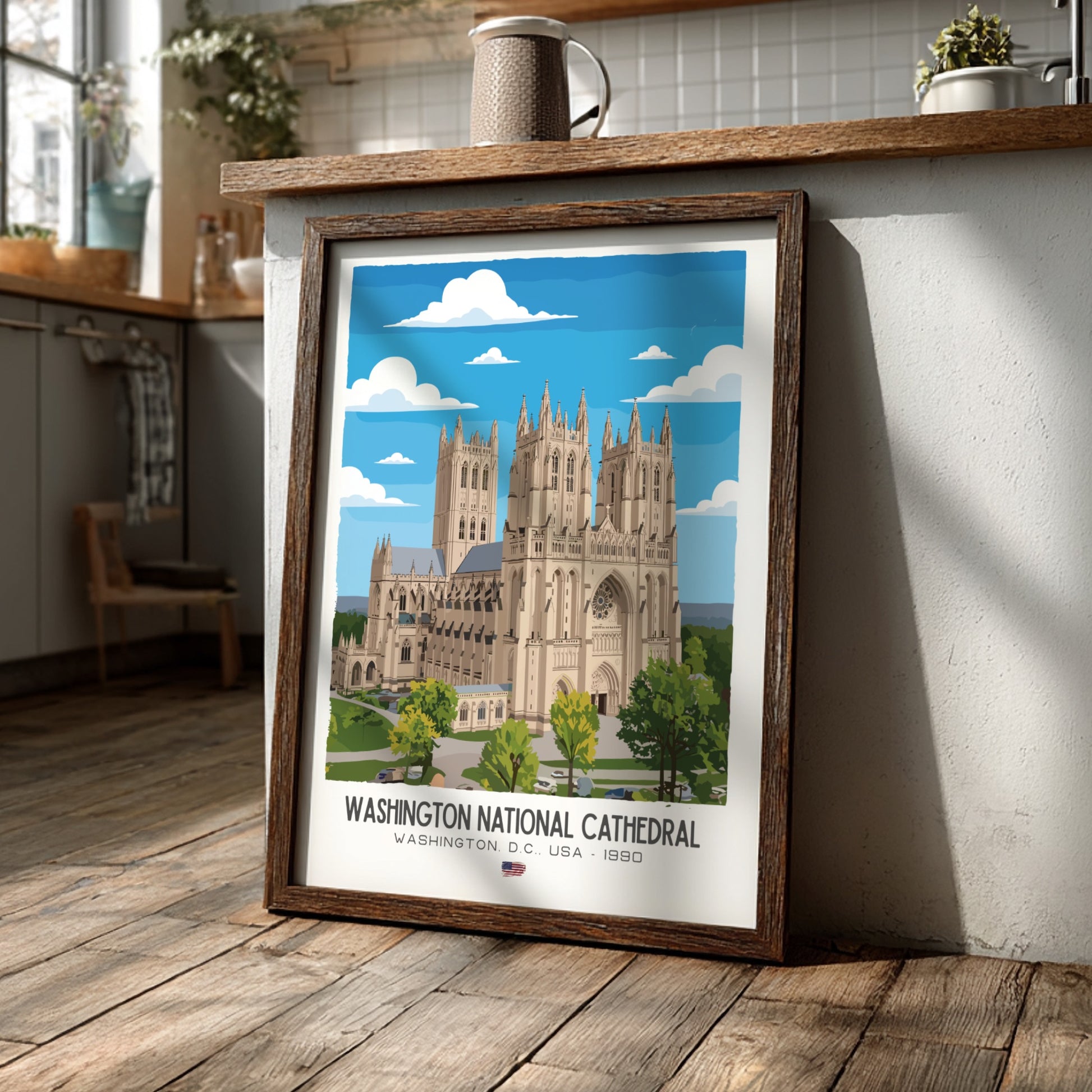 Washington National Cathedral Art - The Neo-Gothic Masterpiece Wall Print