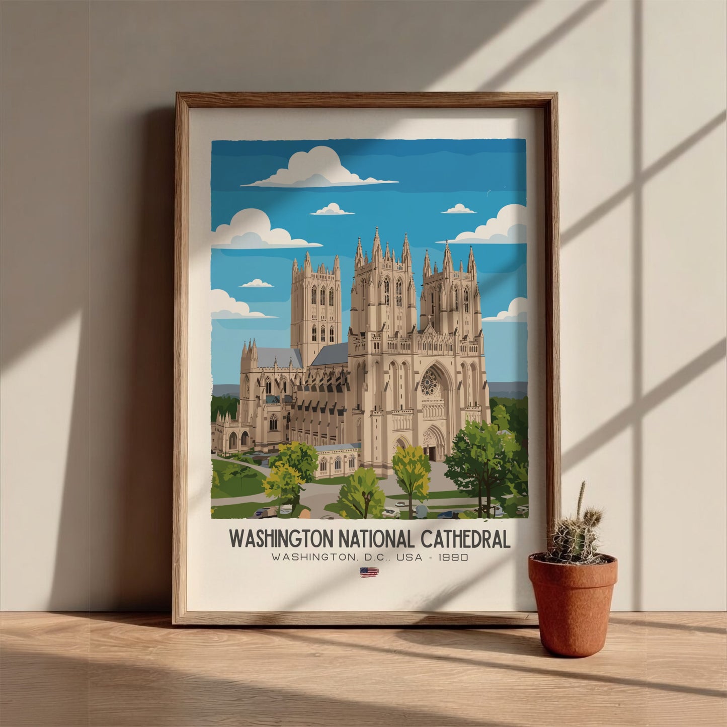Washington National Cathedral Art - The Neo-Gothic Masterpiece Wall Print