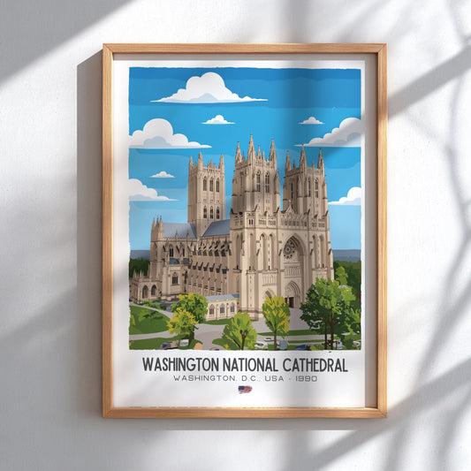 Washington National Cathedral Art - The Neo-Gothic Masterpiece Wall Print