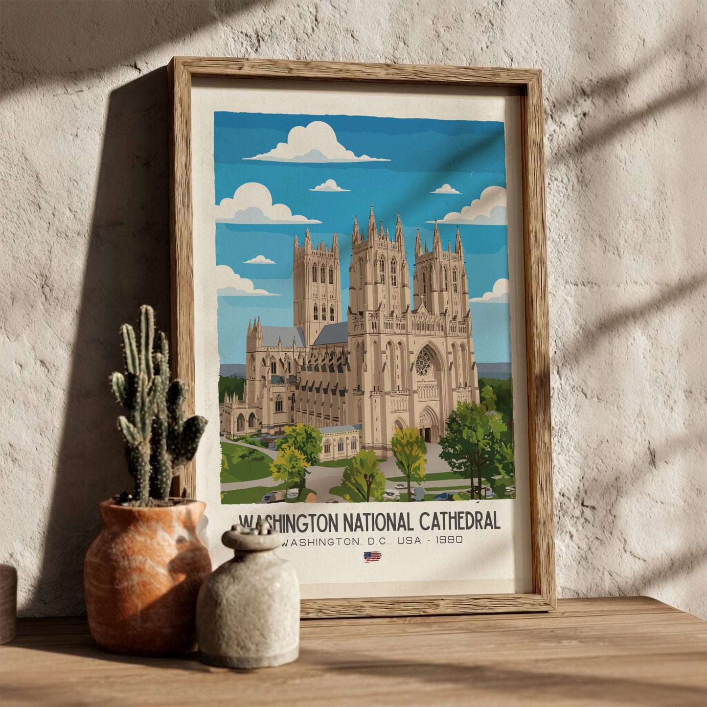 Washington National Cathedral Art - The Neo-Gothic Masterpiece Wall Print