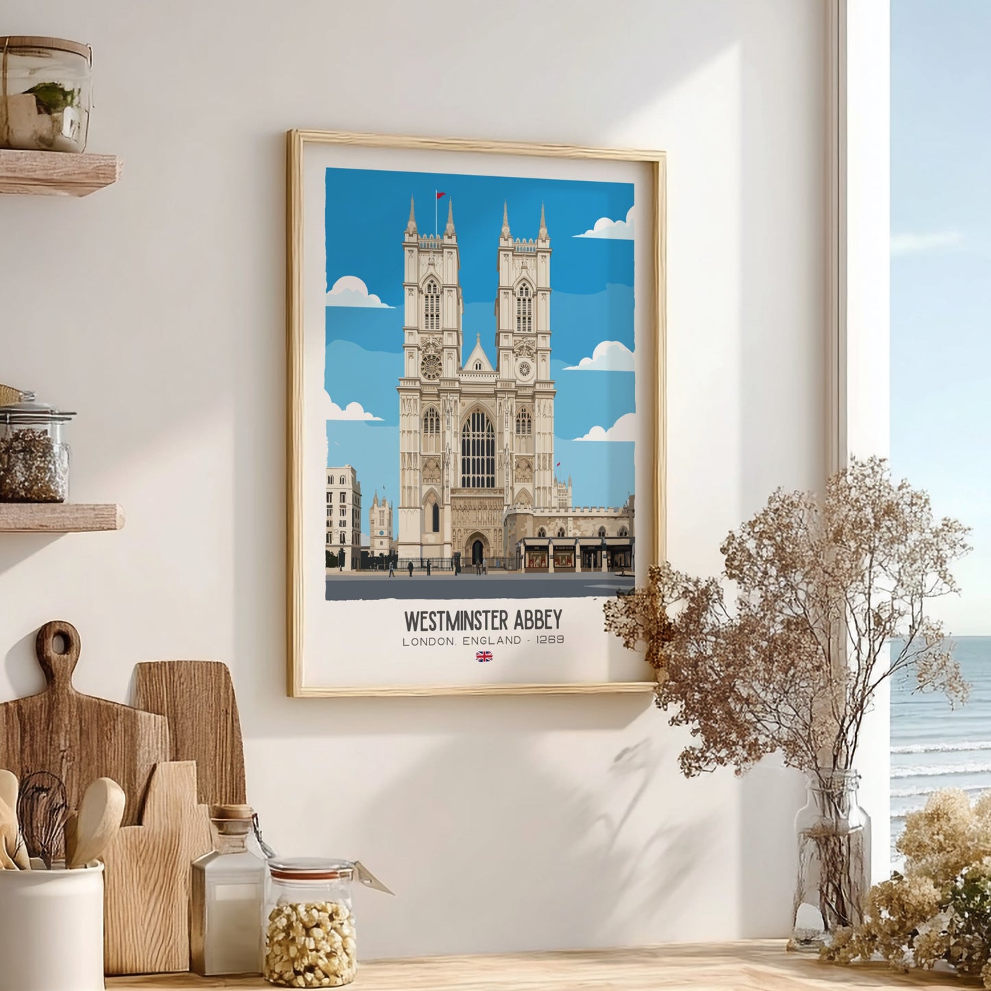 Westminster Abbey London Art - The Royal Coronation Masterpiece Wall Print