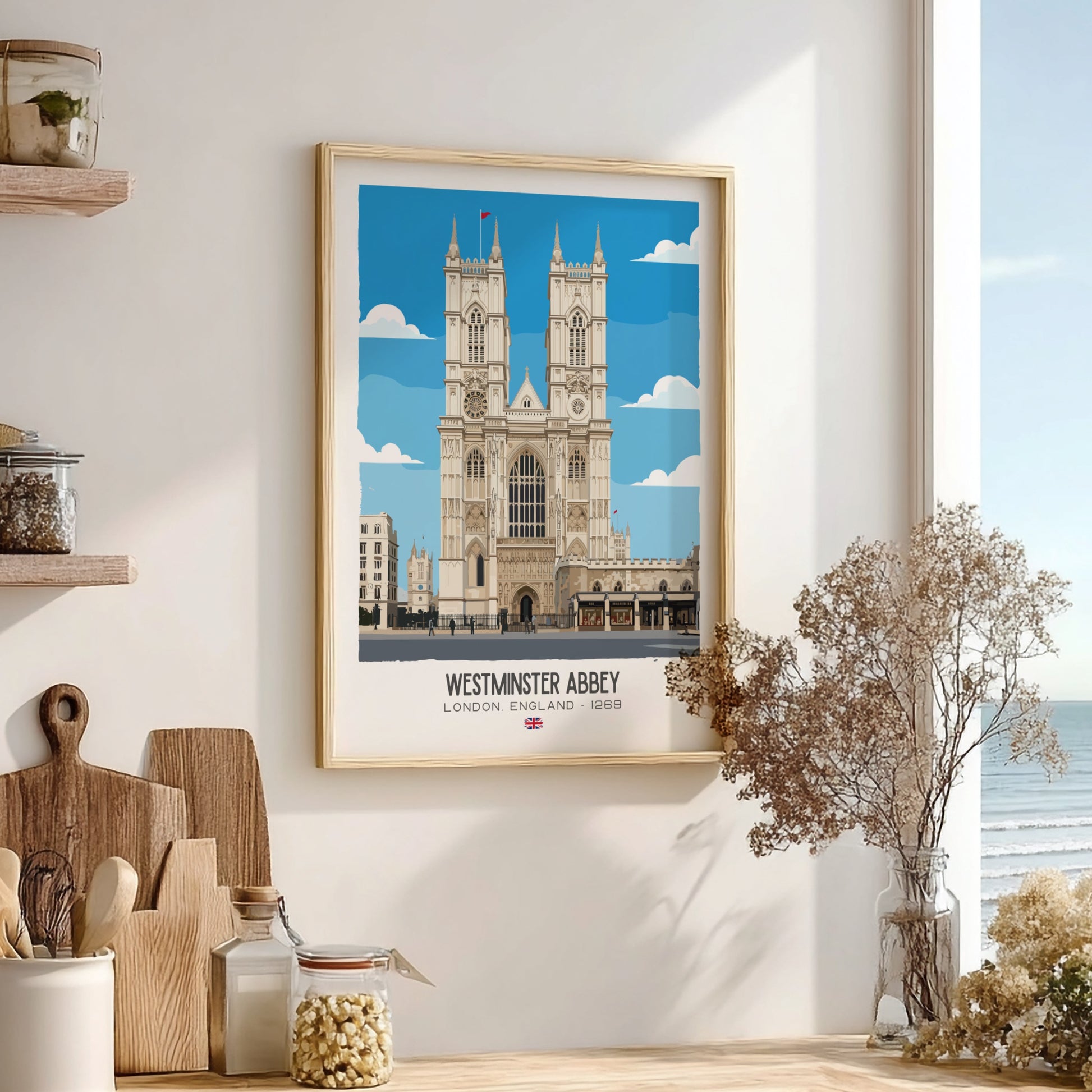 Westminster Abbey London Art - The Royal Coronation Masterpiece Wall Print