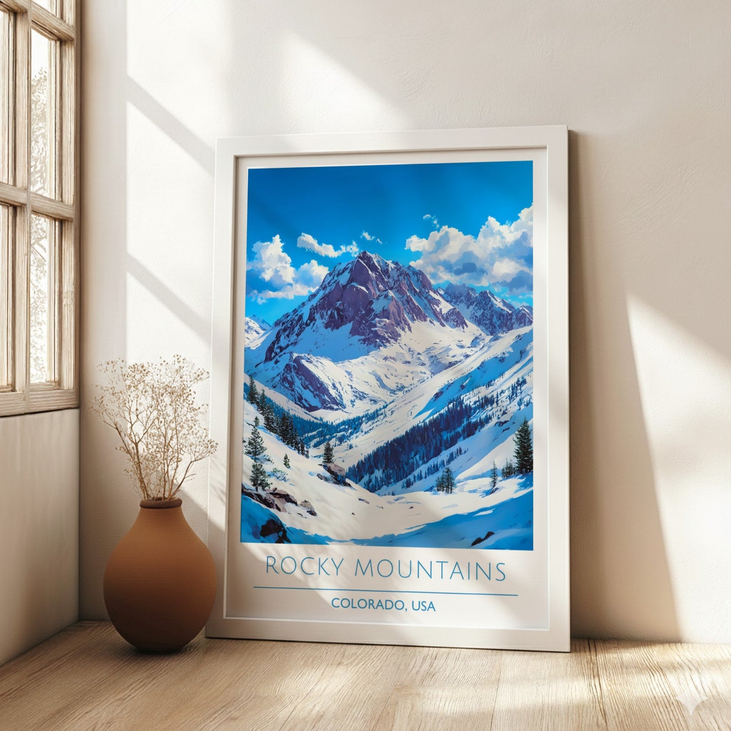 Rocky Mountains, Colorado: The Frost – Modern Travel Art