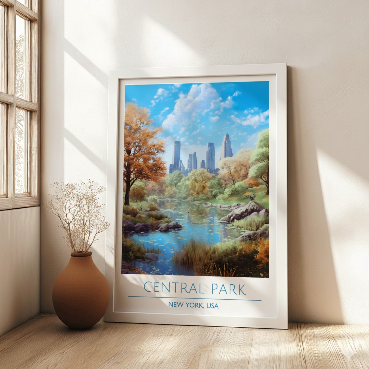 Central Park, New York: The Sanctuary – Modern Travel Art
