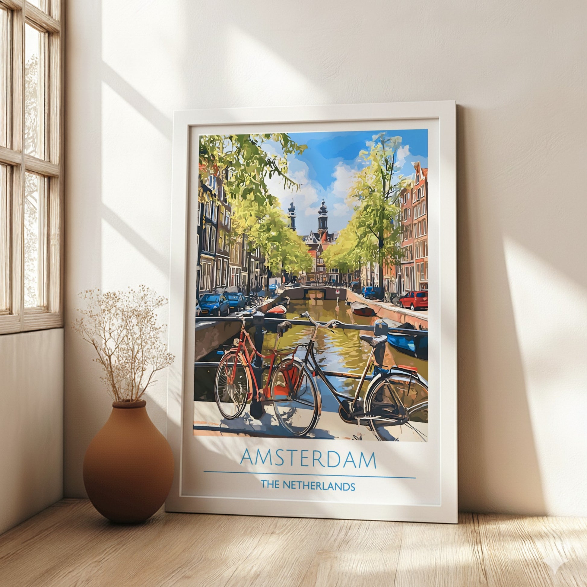 Amsterdam, Netherlands: The Cycle – Modern Travel Art