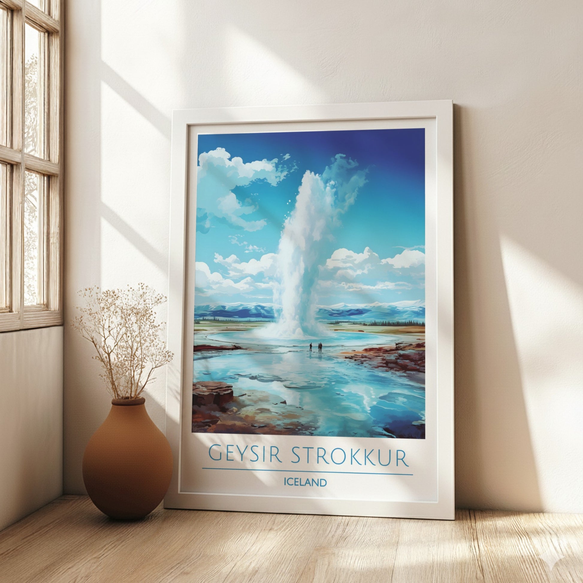 Geysir Strokkur, Iceland: The Surge – Modern Travel Art