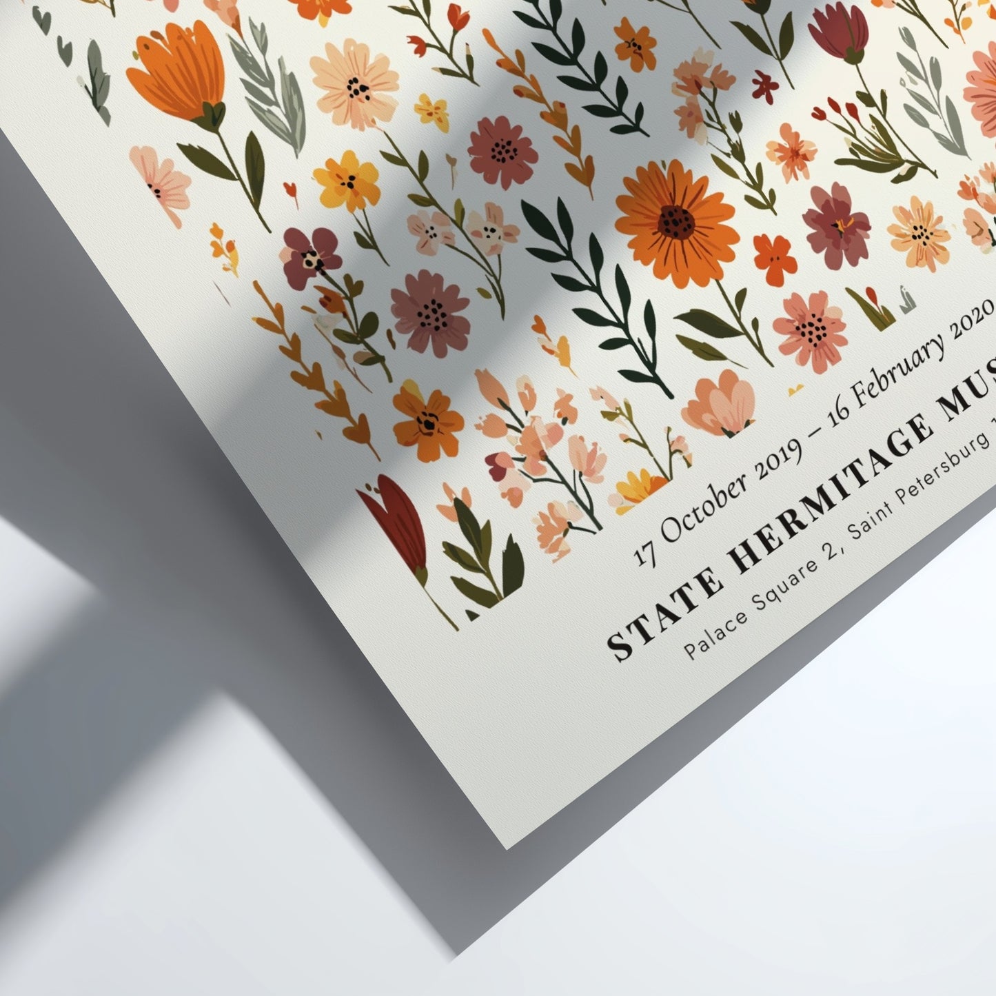 Henri Matisse poster featuring wildflowers in warm autumn colors, floral art for home decor.