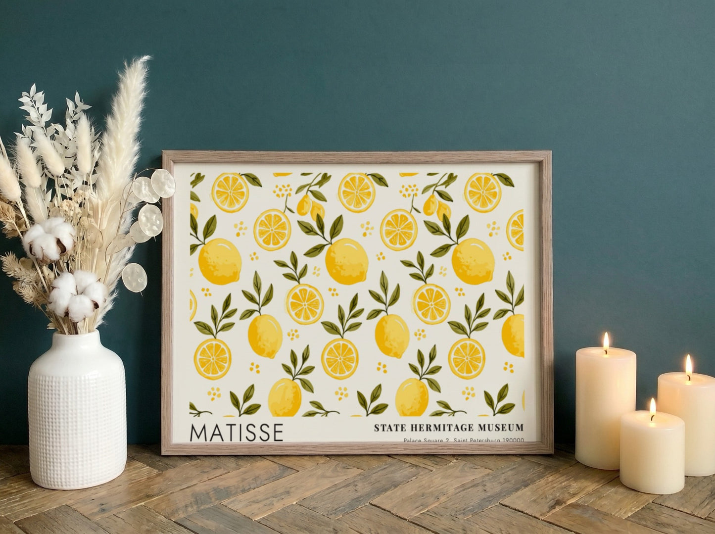 Henri Matisse poster featuring warm-toned wildflowers in autumn colors