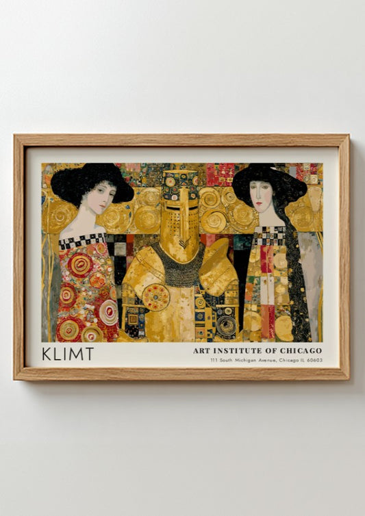 Wildnis wall art print by Klimt featuring gold tones and nature elements