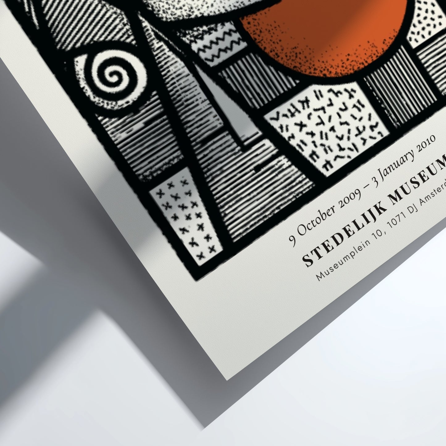 Picasso inspired poster featuring woman by the window with bold lines and earthy tones