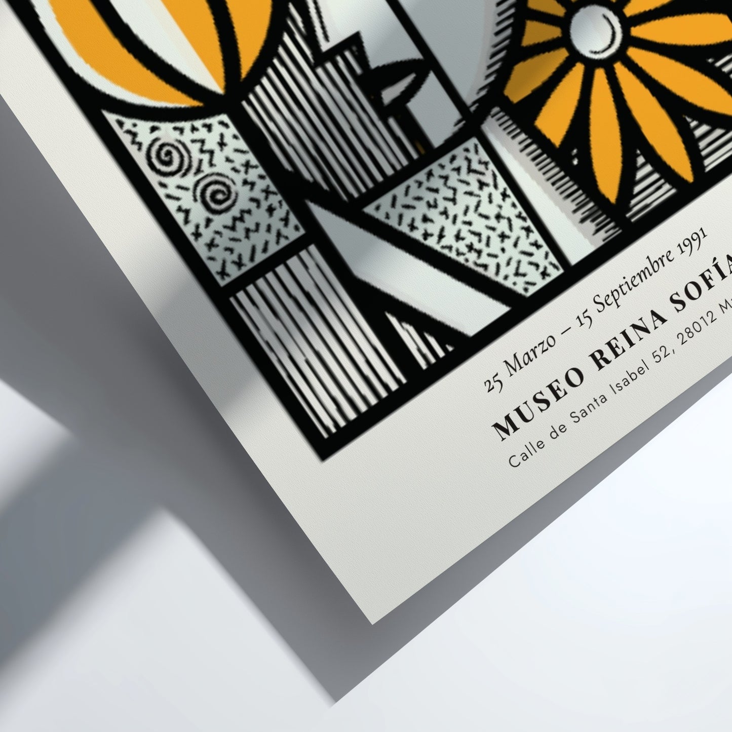 Woman With Flowers poster featuring bold colors and Picasso-inspired abstract design