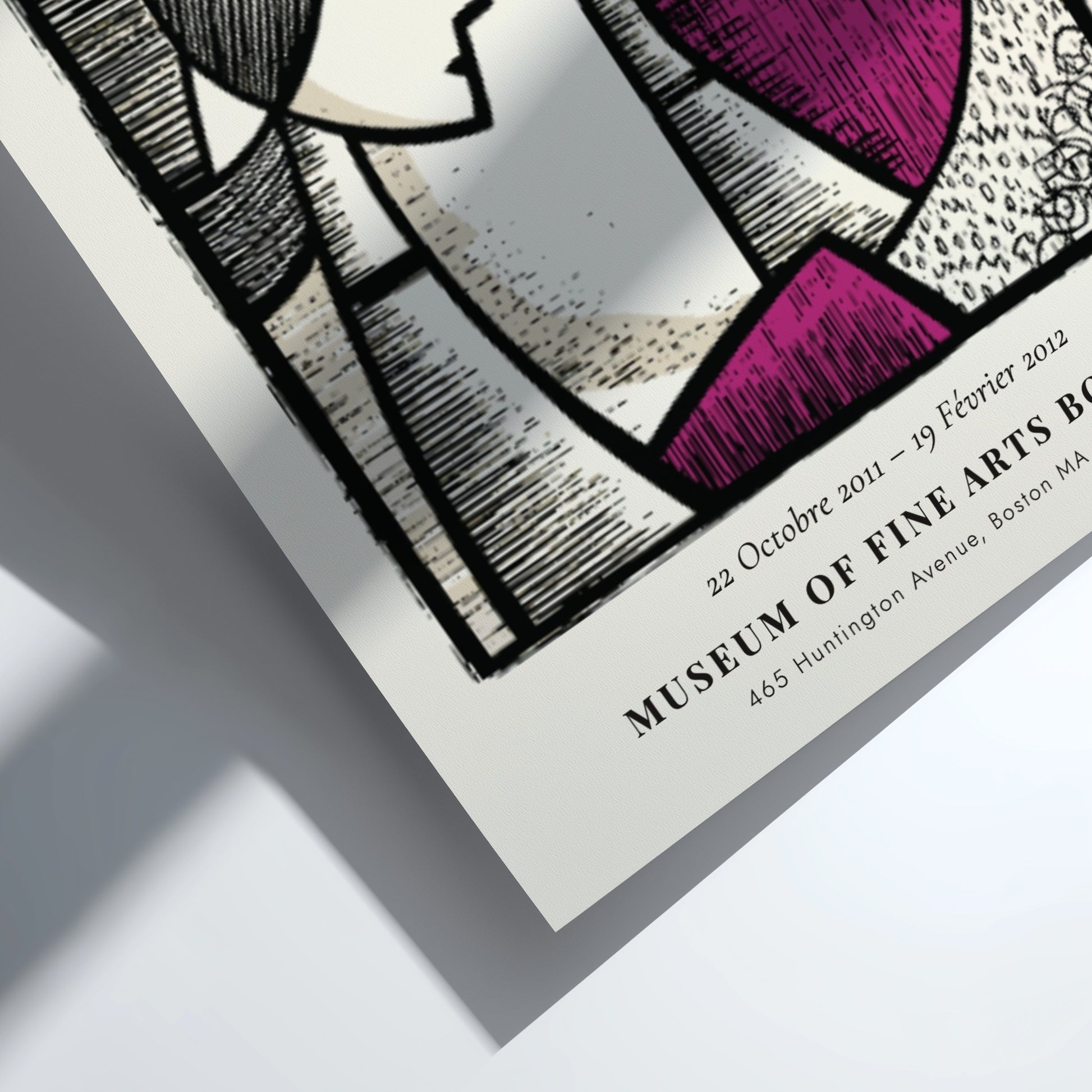 Picasso inspired poster featuring Woman at the Mirror with bold lines and harmonious colors