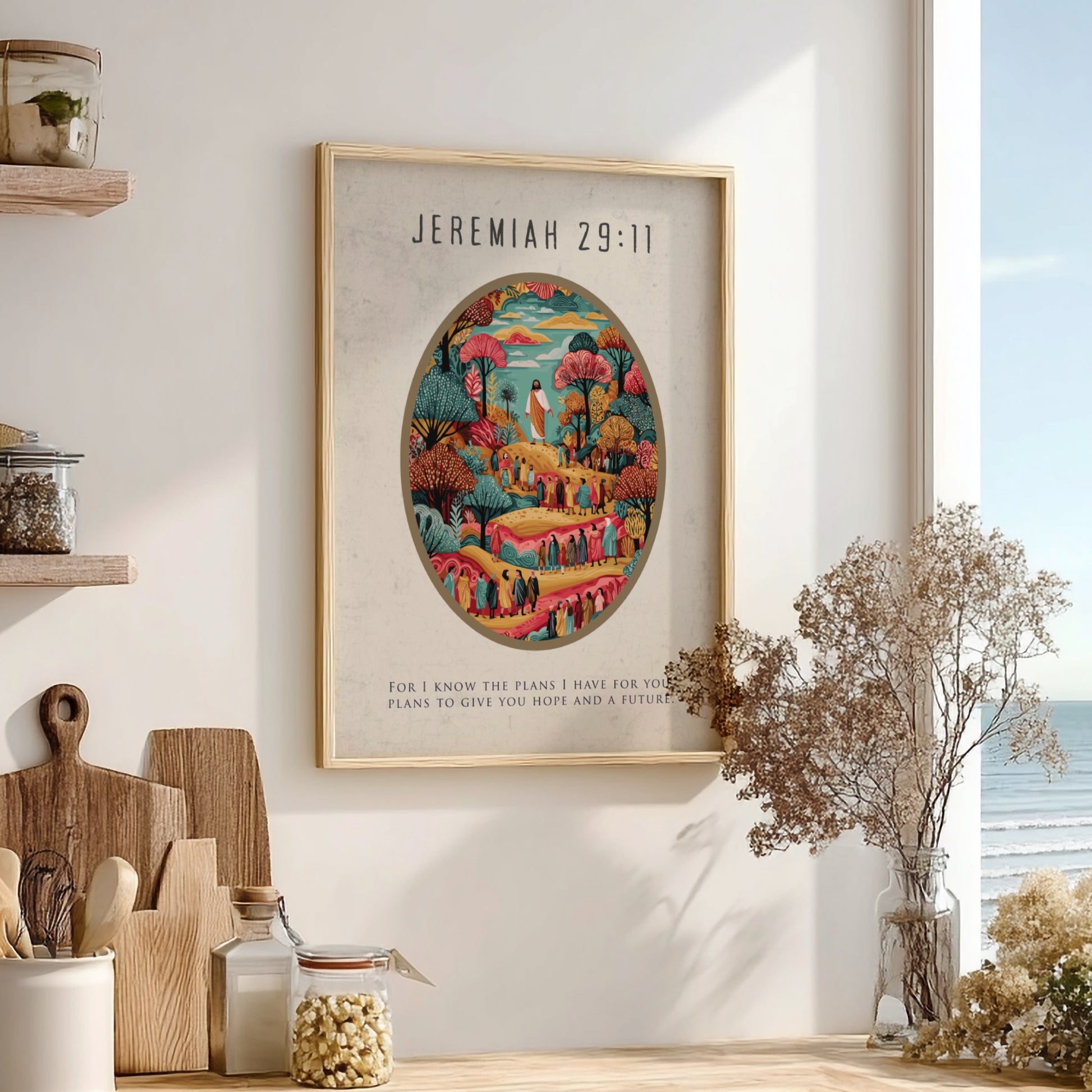 Jeremiah 29:11: The Blueprint – Modern Minimalist Scripture Art