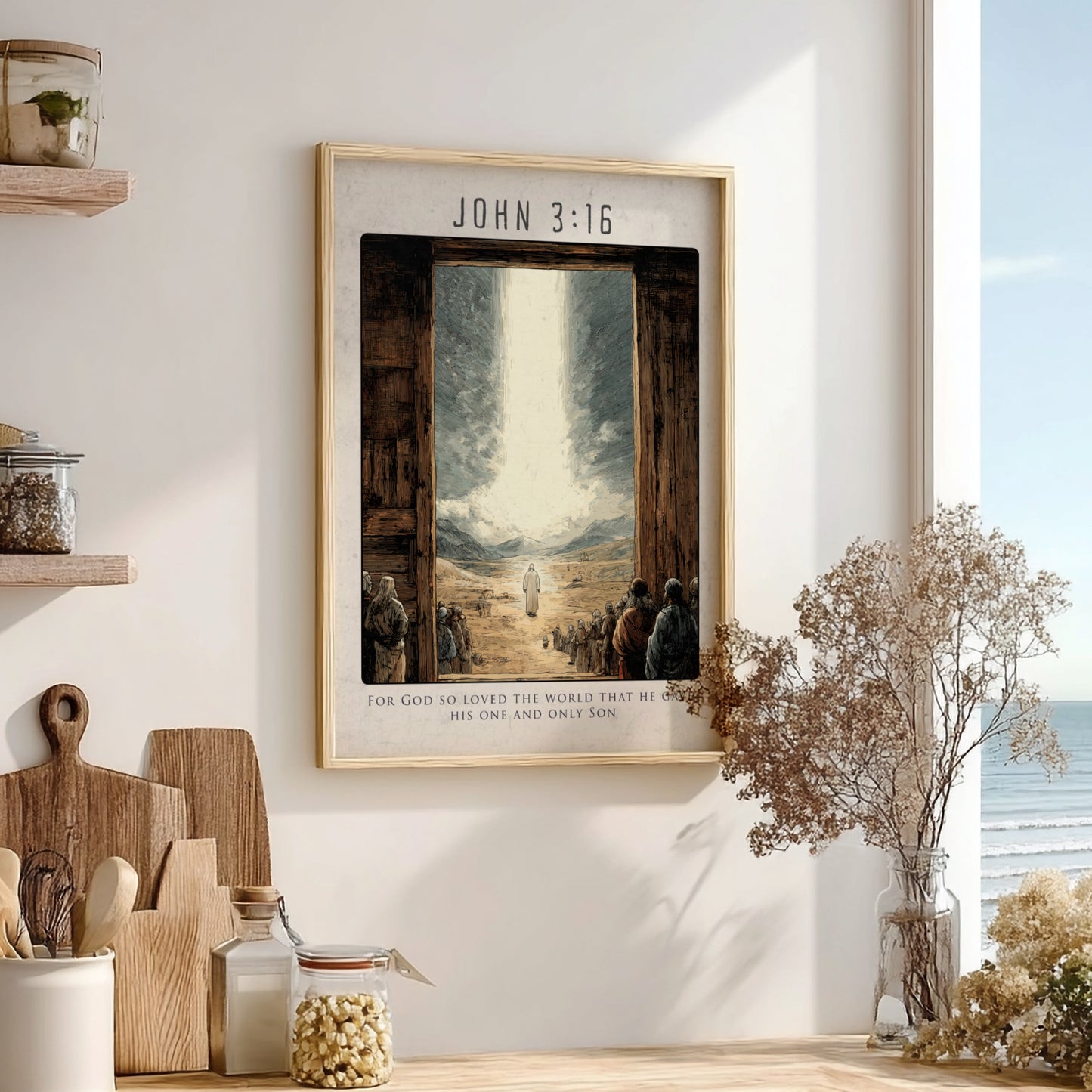 John 3:16: The Origin – Modern Minimalist Scripture Art