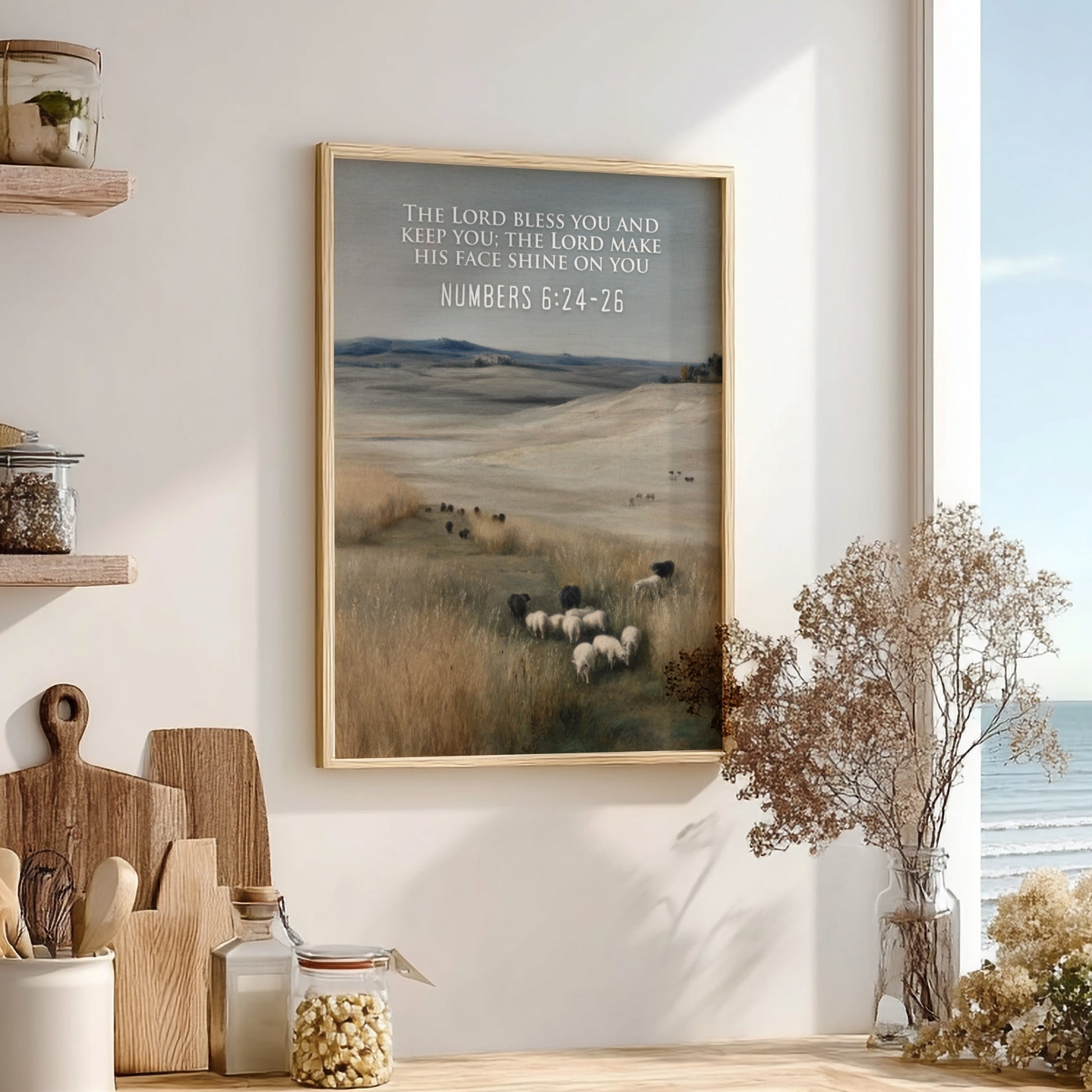 Numbers 6:24-26: The Radiance – Modern Minimalist Scripture Art