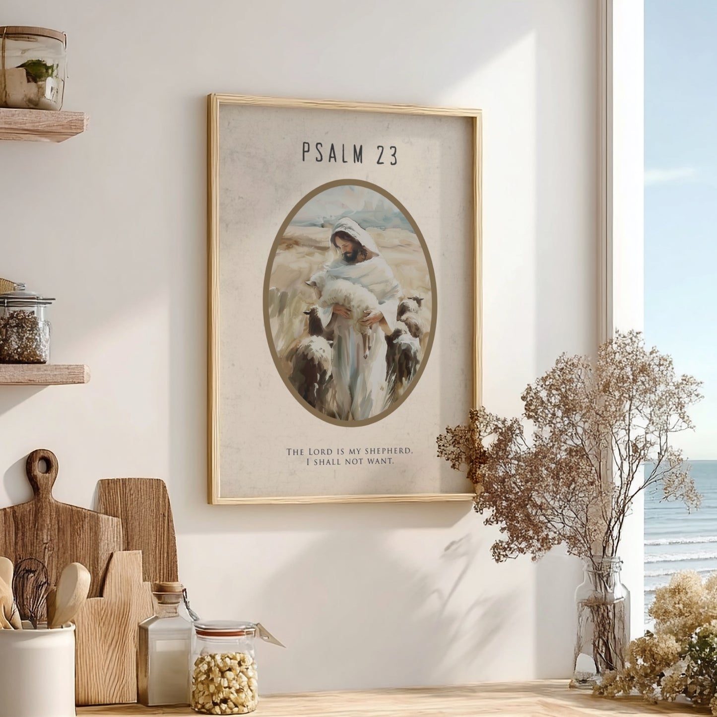 Psalm 23: The Restoration – Modern Minimalist Scripture Art