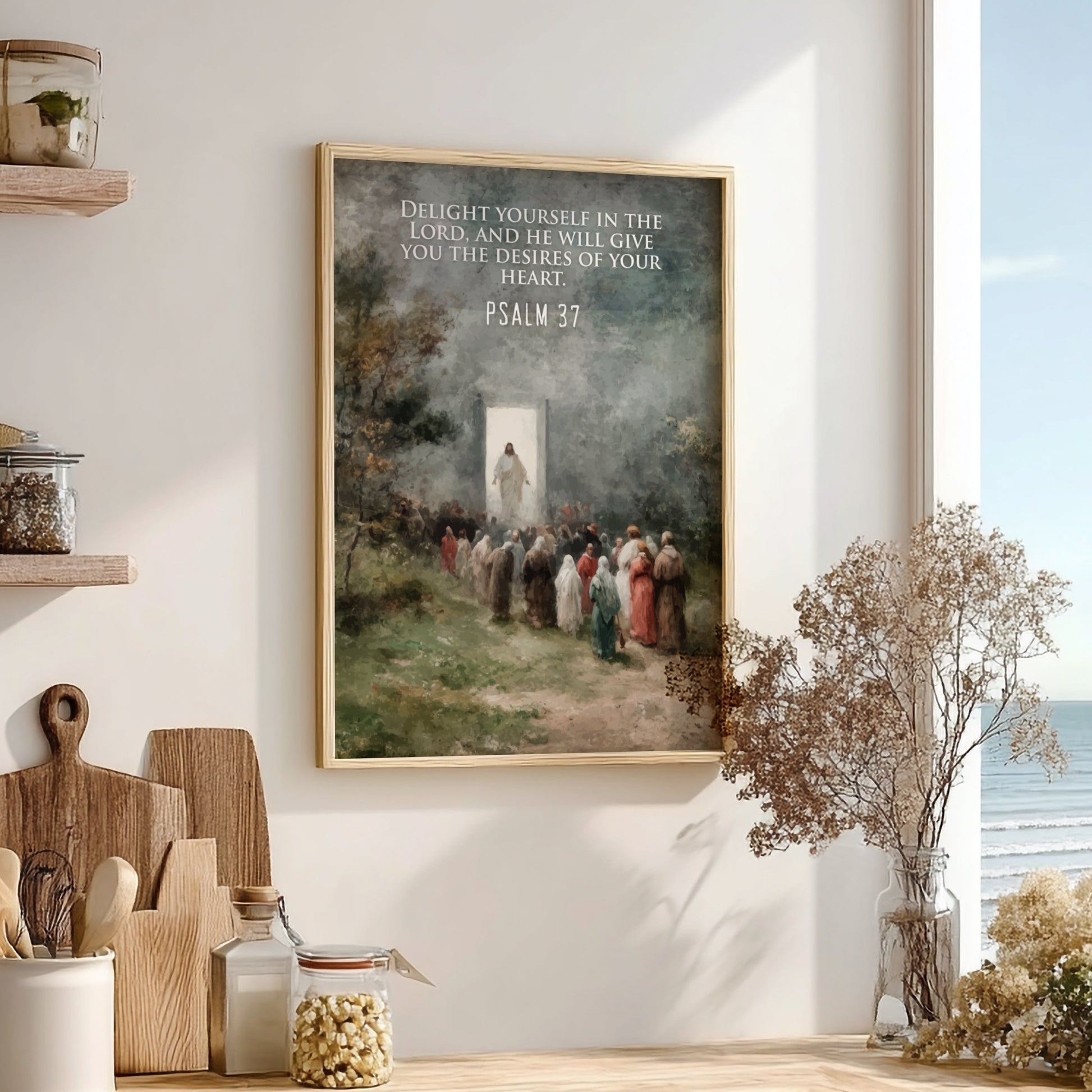 Psalm 37: The Equilibrium – Modern Minimalist Scripture Art