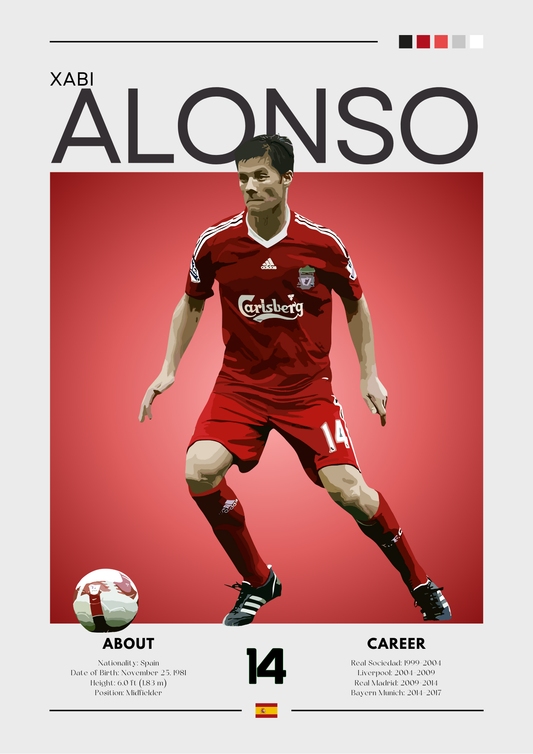 Soccer player in red jersey with 'Adidas' and 'Carlsberg' logos on a red background