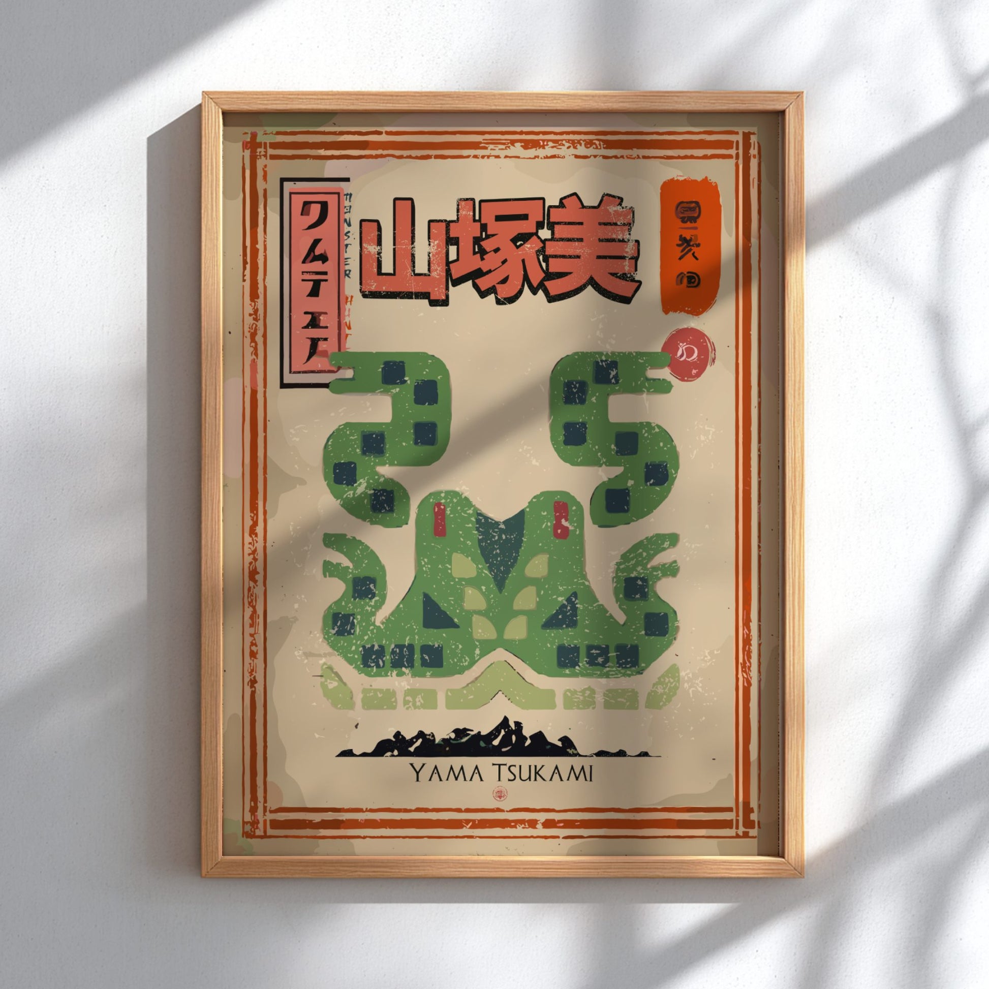 Yama Tsukami Poster - Monster Hunter Wall Art Print
