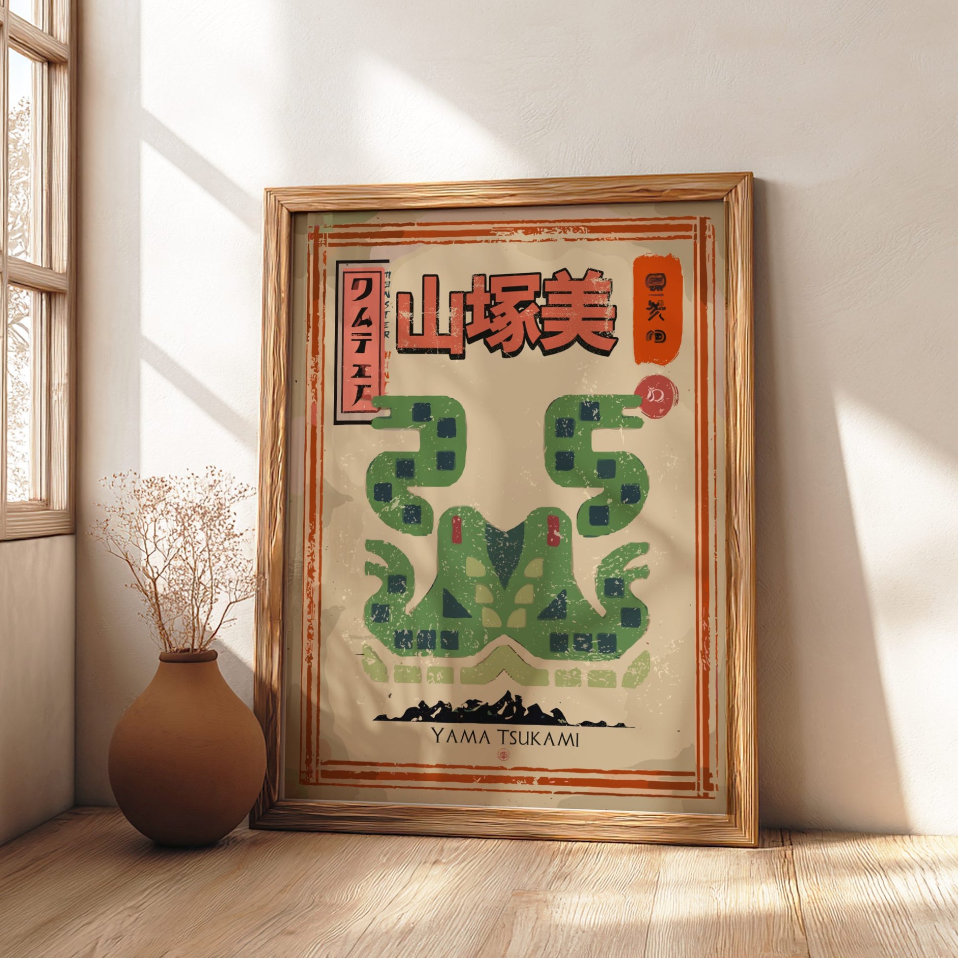 Yama Tsukami Poster - Monster Hunter Wall Art Print