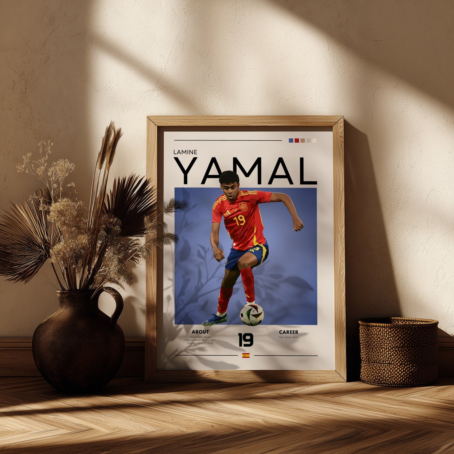 Lamine Yamal Spain Poster – Teenage Spanish Star Wall Art