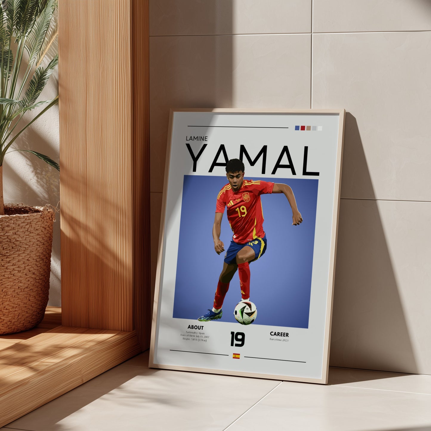 Lamine Yamal Spain Poster – Teenage Spanish Star Wall Art