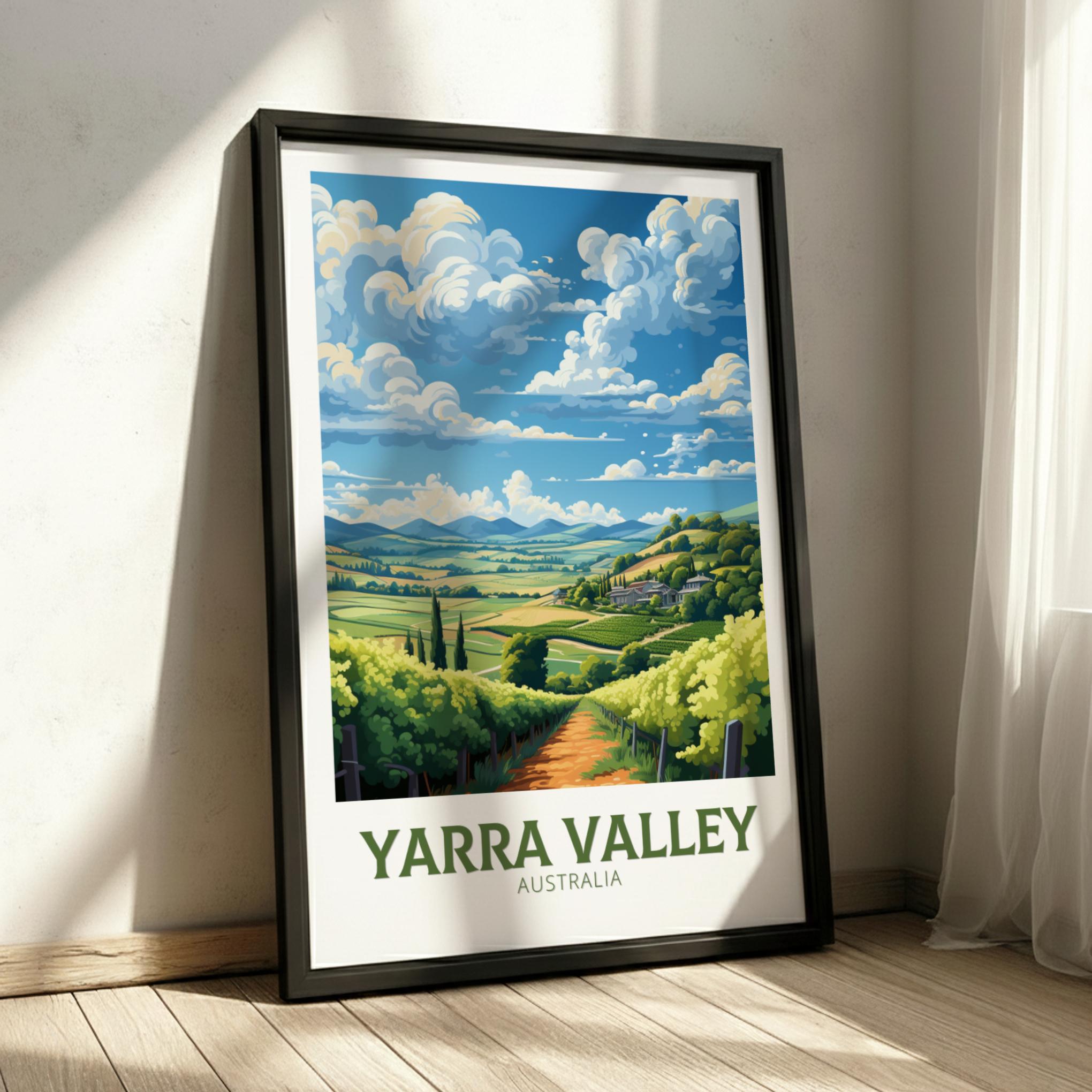 Australia YARRA VALLEY TRAVEL POSTER - WALLART AUSTRALIA