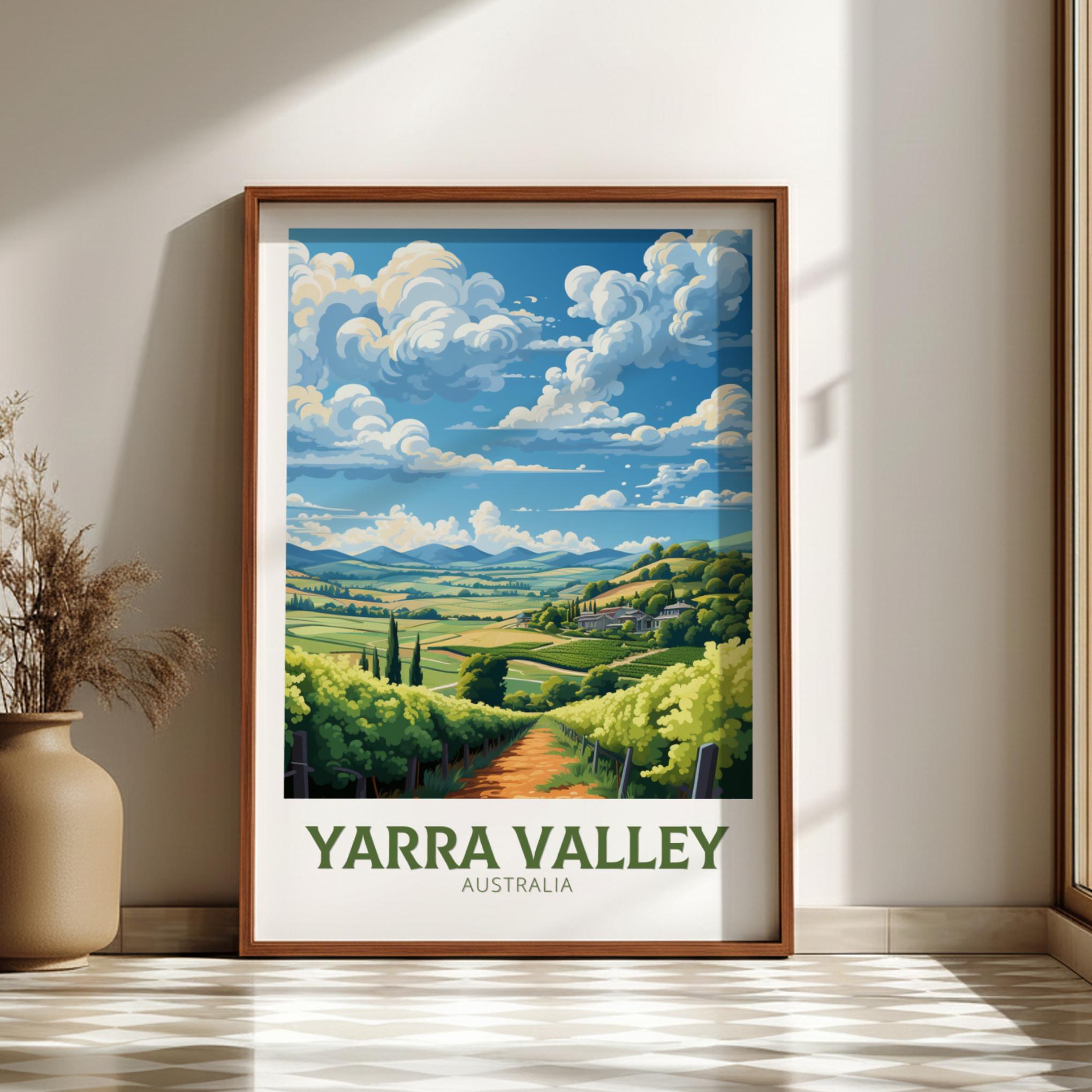 Australia YARRA VALLEY TRAVEL POSTER - WALLART AUSTRALIA