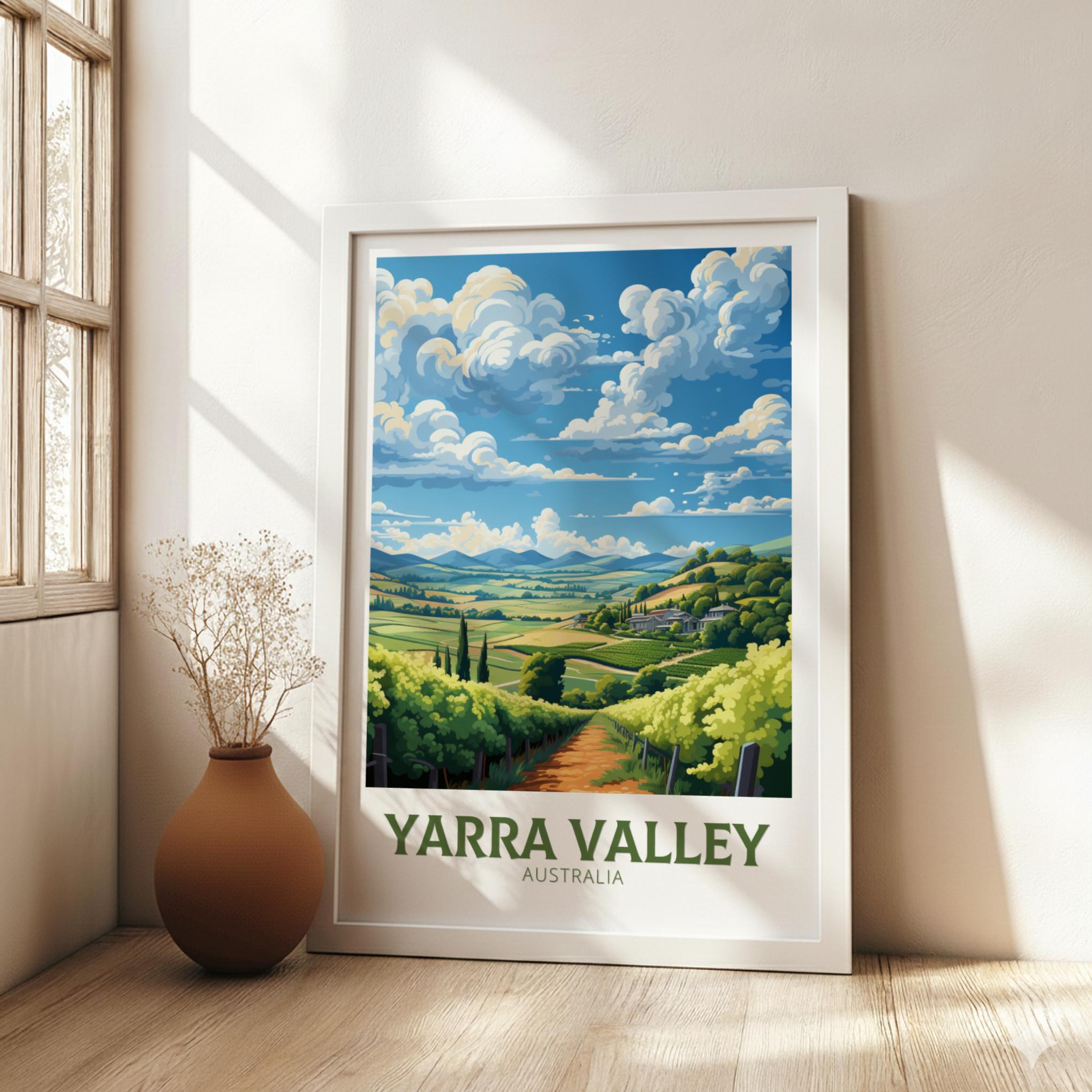 Australia YARRA VALLEY TRAVEL POSTER - WALLART AUSTRALIA