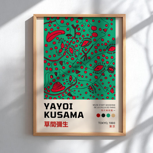 Tokyo 1993: Kusama Inspired - Modern Minimalist Exhibition Wall Art
