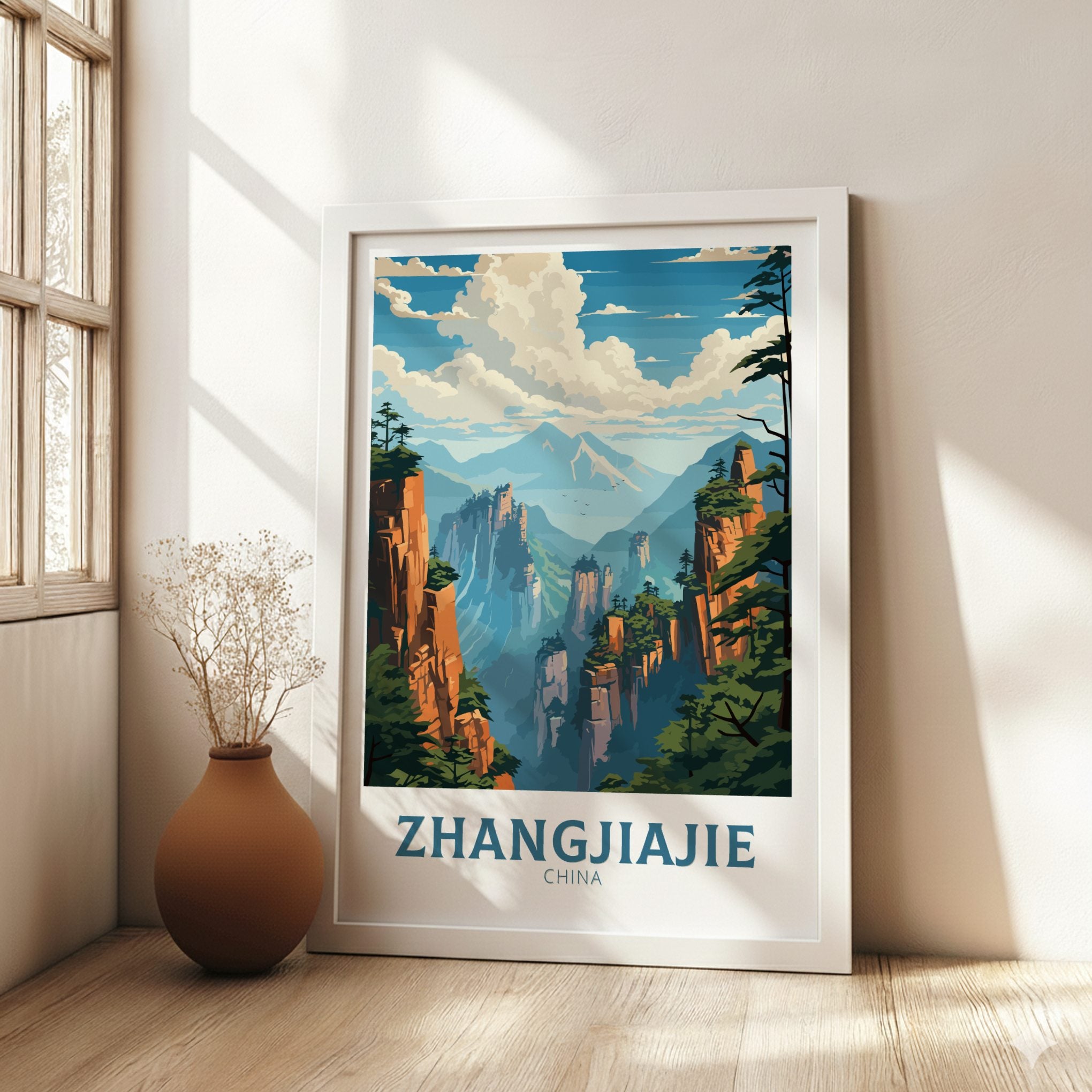 Asian ZHANGJIAJIE PRINT - FOREST ARTWORK