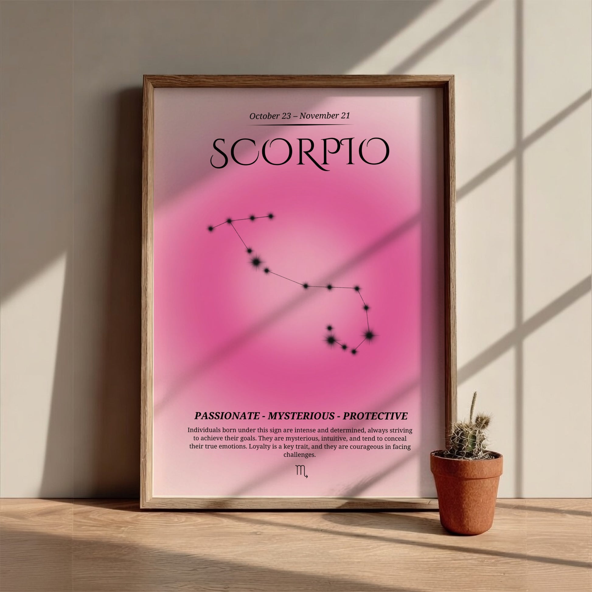 The Transformative Depth Modern Art - Scorpio Zodiac Sign Print