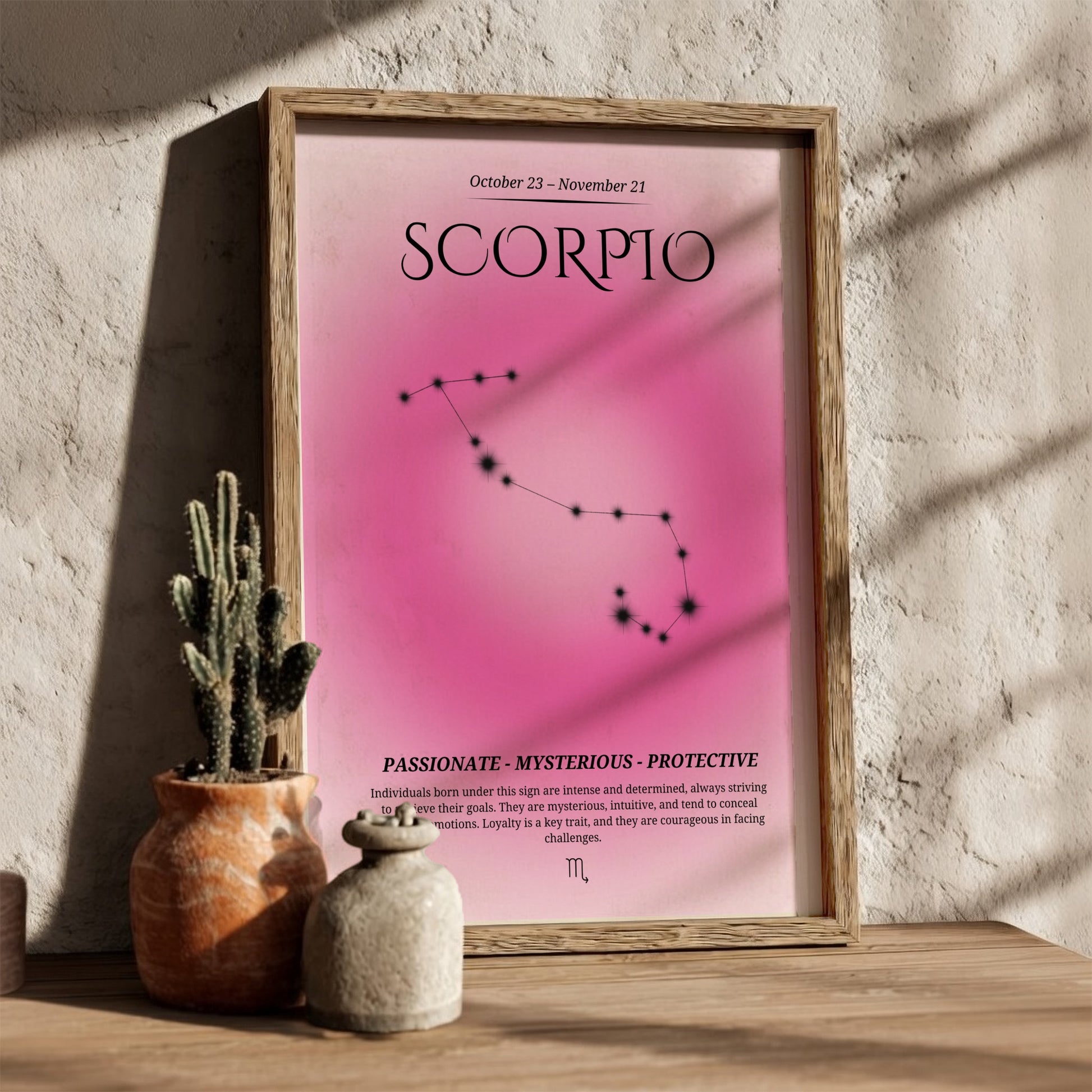 The Transformative Depth Modern Art - Scorpio Zodiac Sign Print