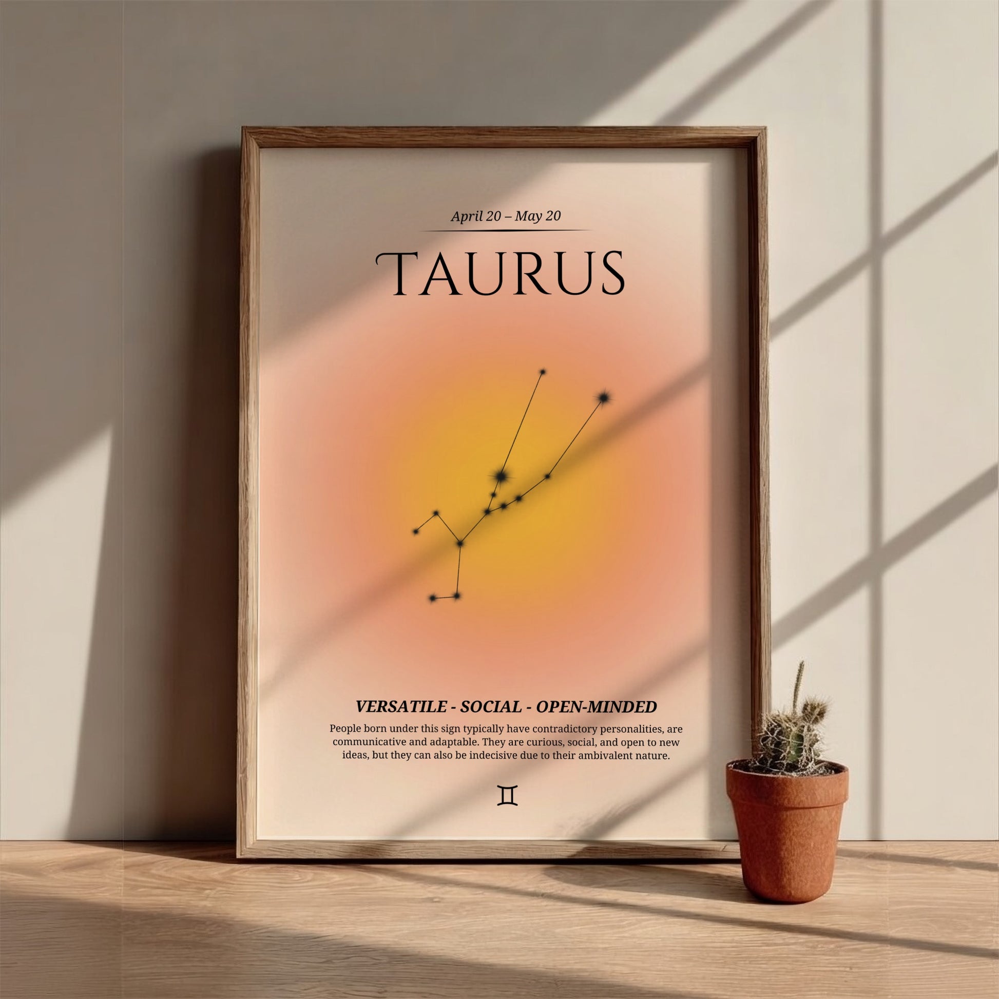 The Grounded Abundance Modern Art - Taurus Zodiac Sign Print
