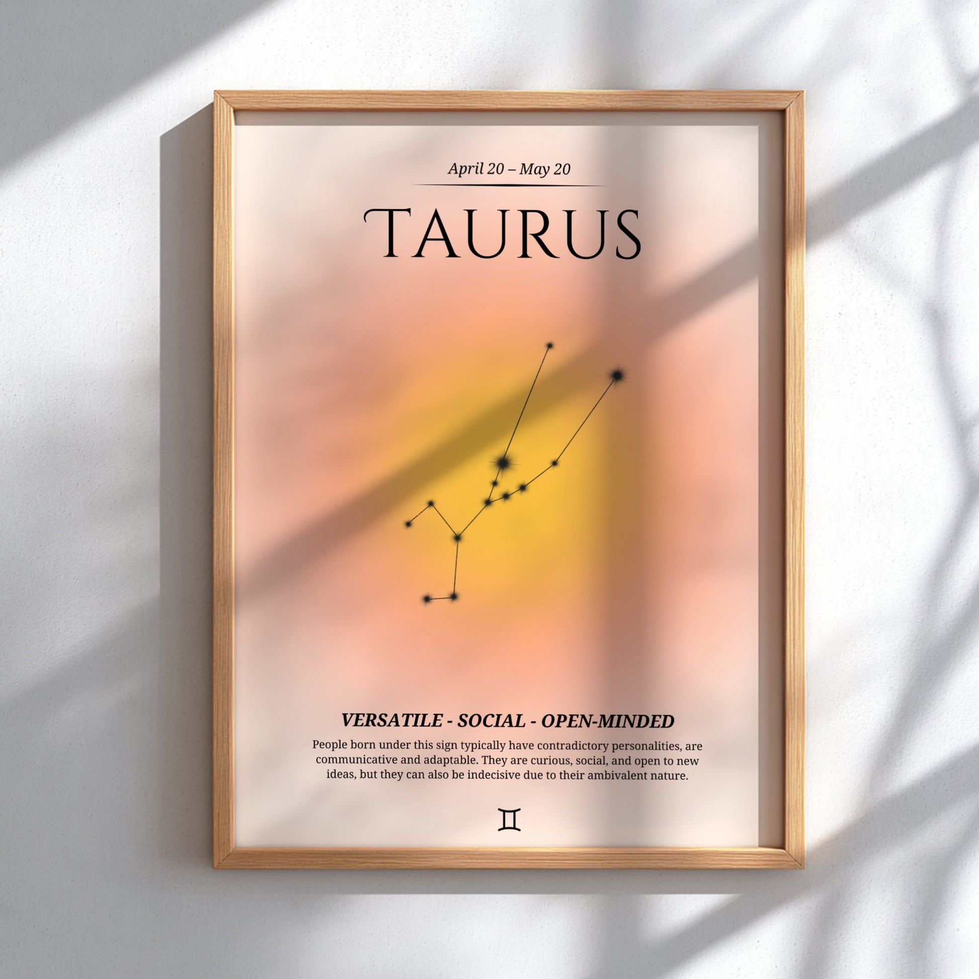 The Grounded Abundance Modern Art - Taurus Zodiac Sign Print