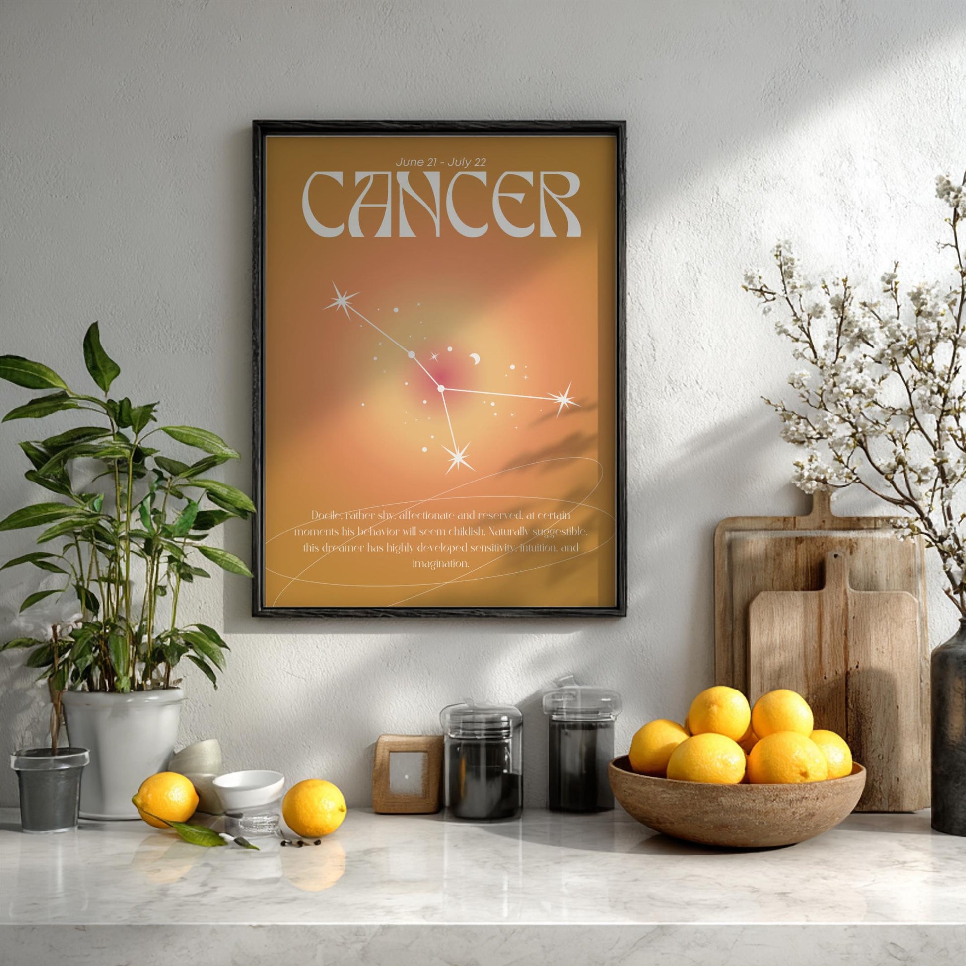Cancer - The Nurturer - Zodiac Aura Art Print