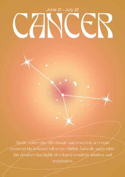 Cancer - The Nurturer - Zodiac Aura Art Print