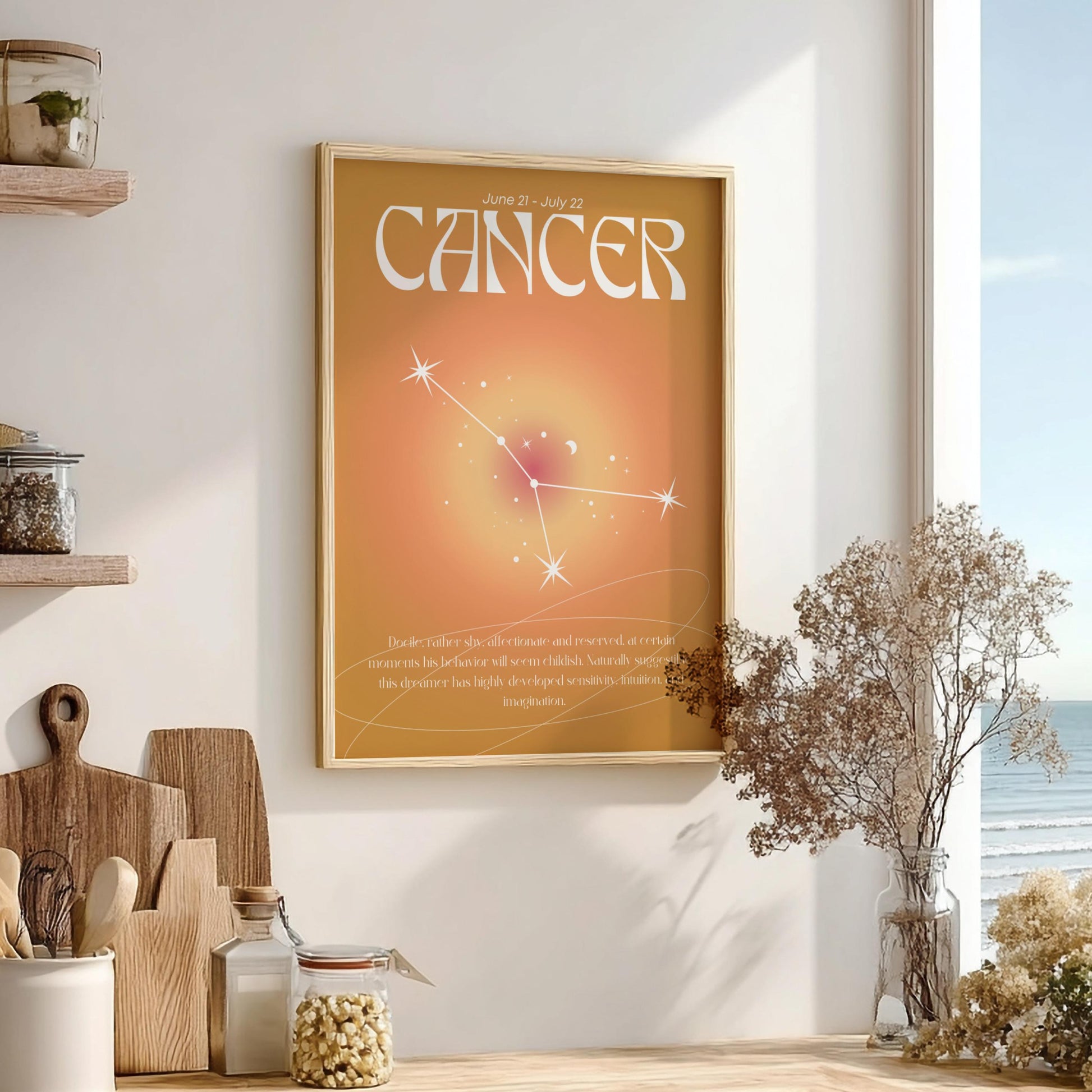 Cancer - The Nurturer - Zodiac Aura Art Print