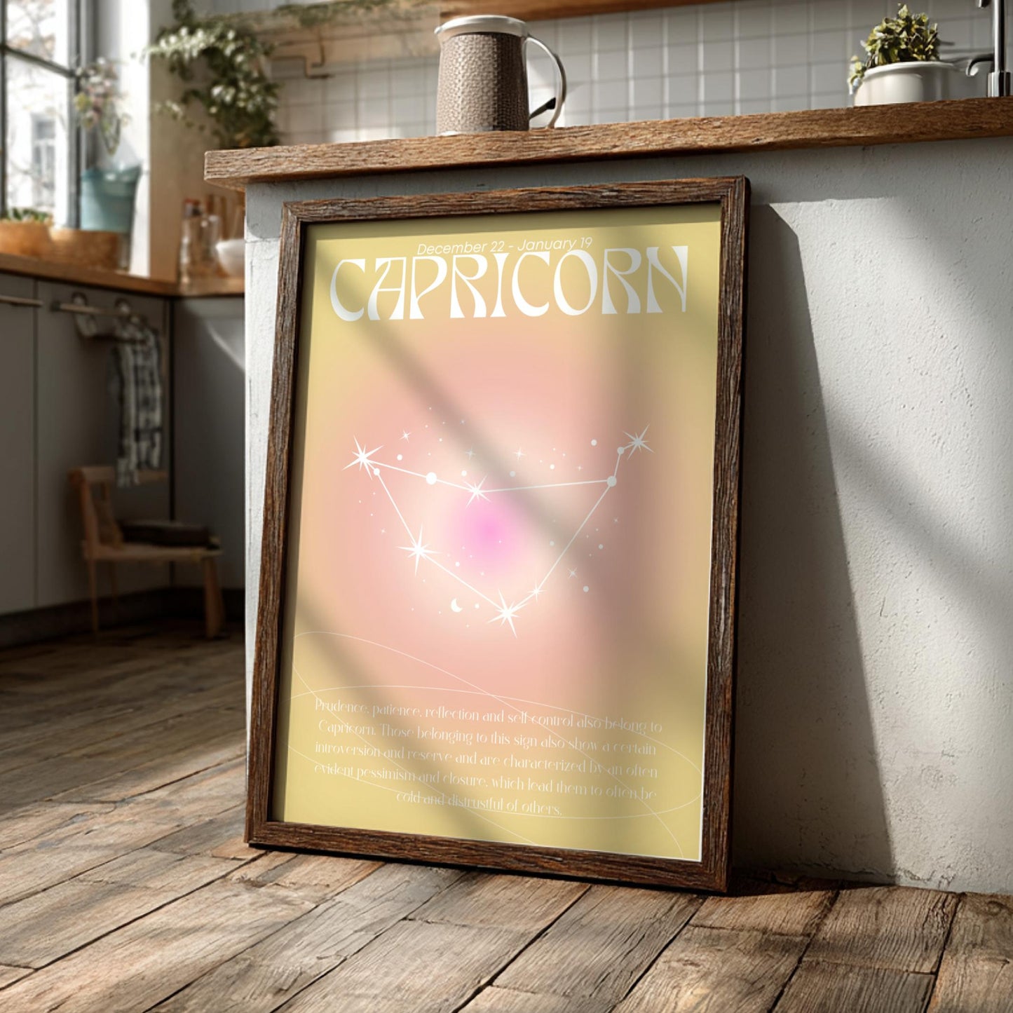 Capricorn - The Architect - Zodiac Aura Art Print